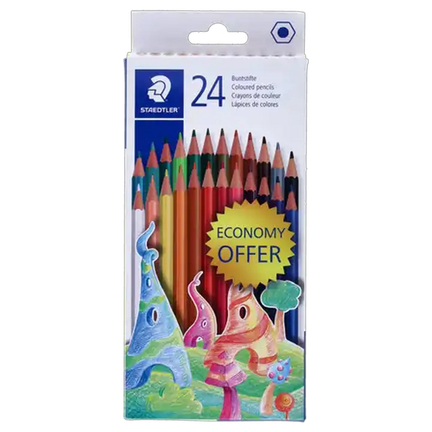 Image of Staedtler Wood-Free Pencil Crayons 24 Pack