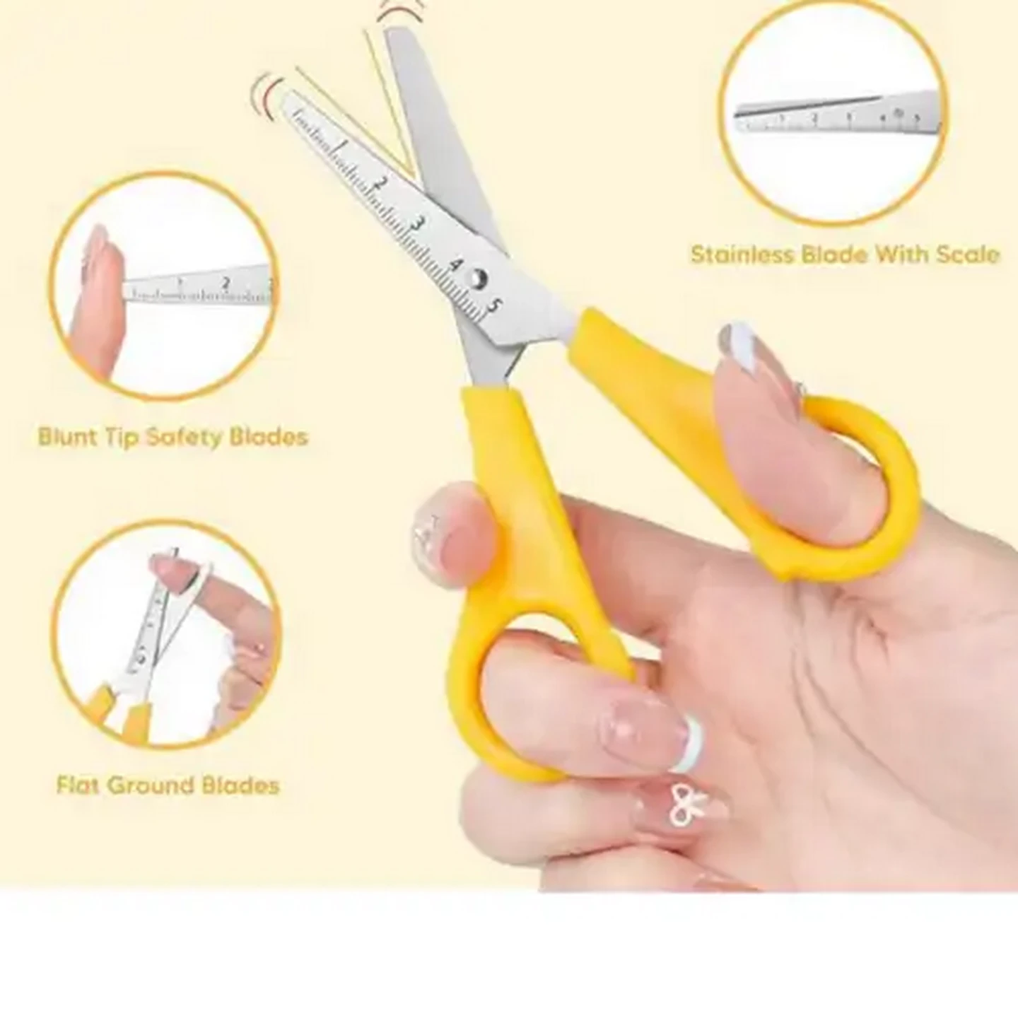 Image of Dashing Blunt-Tip Stainless Steel Scissors (Colour May Vary)