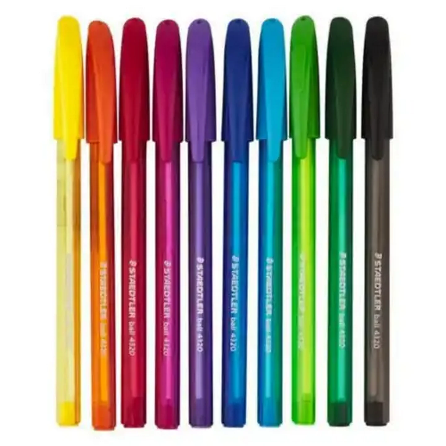 Image of Staedtler Fluorescent Medium Ballpoint Pens 1mm 10-Pack