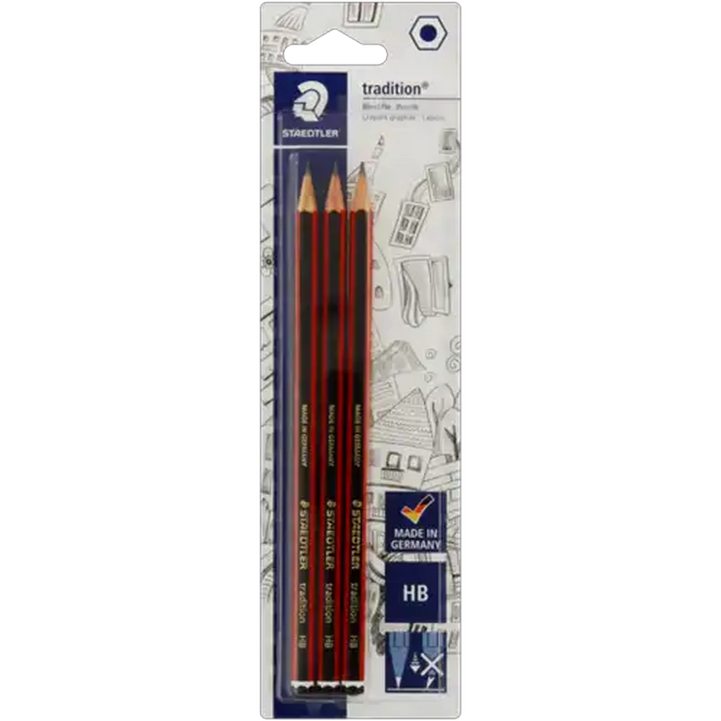 Image of Staedtler Tradition HB Pencils 3-Pack
