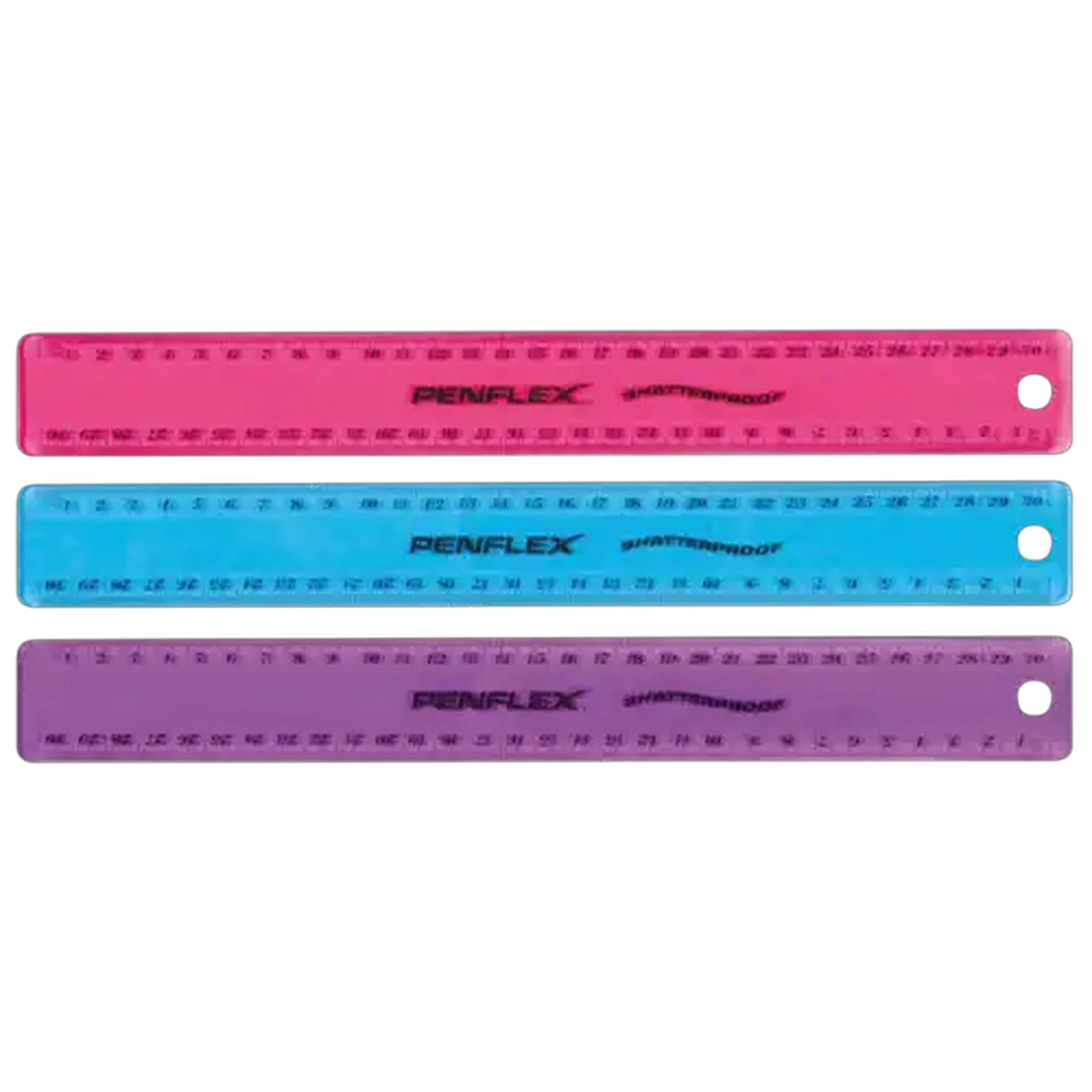 Image of Penflex Shatterproof Ruler 30cm (Colour May Vary)