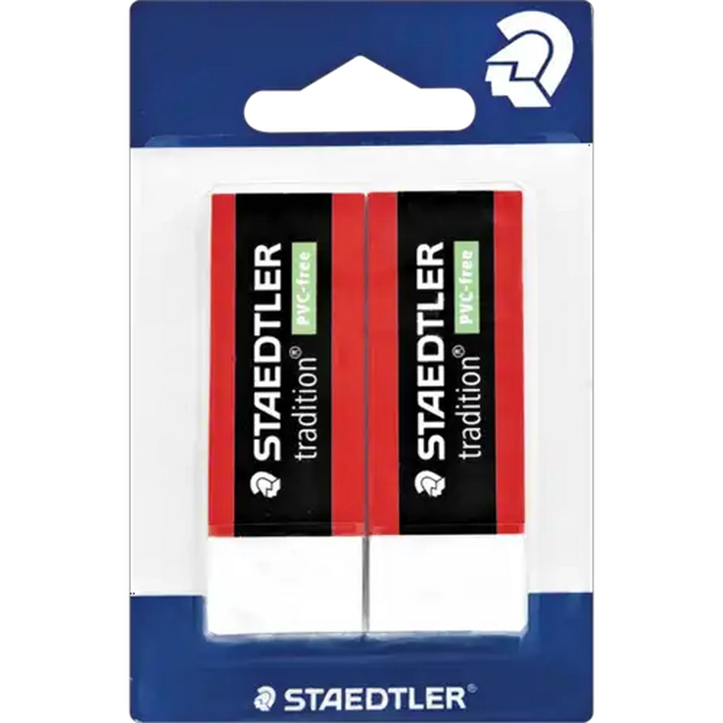 Image of Staedtler Tradition Plastic Eraser White 2-Pack