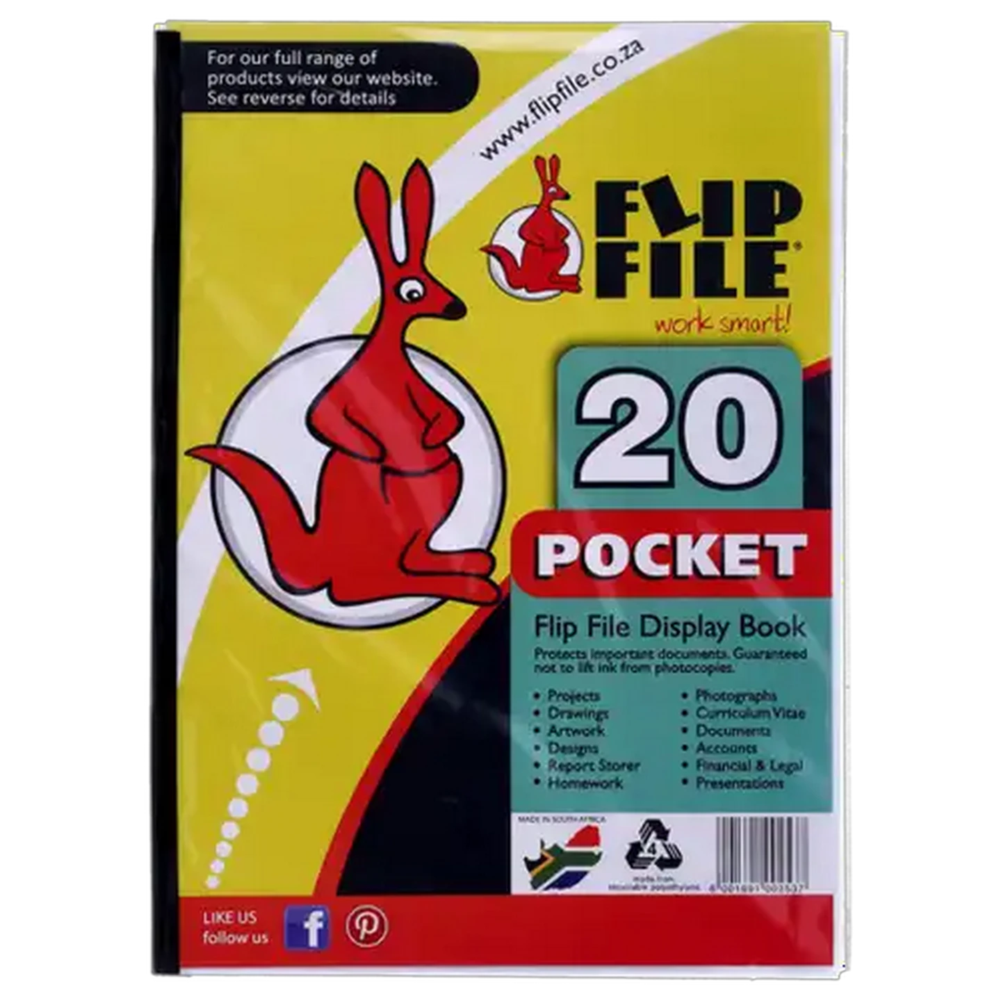 Image of Flip File Display File 20 Pockets