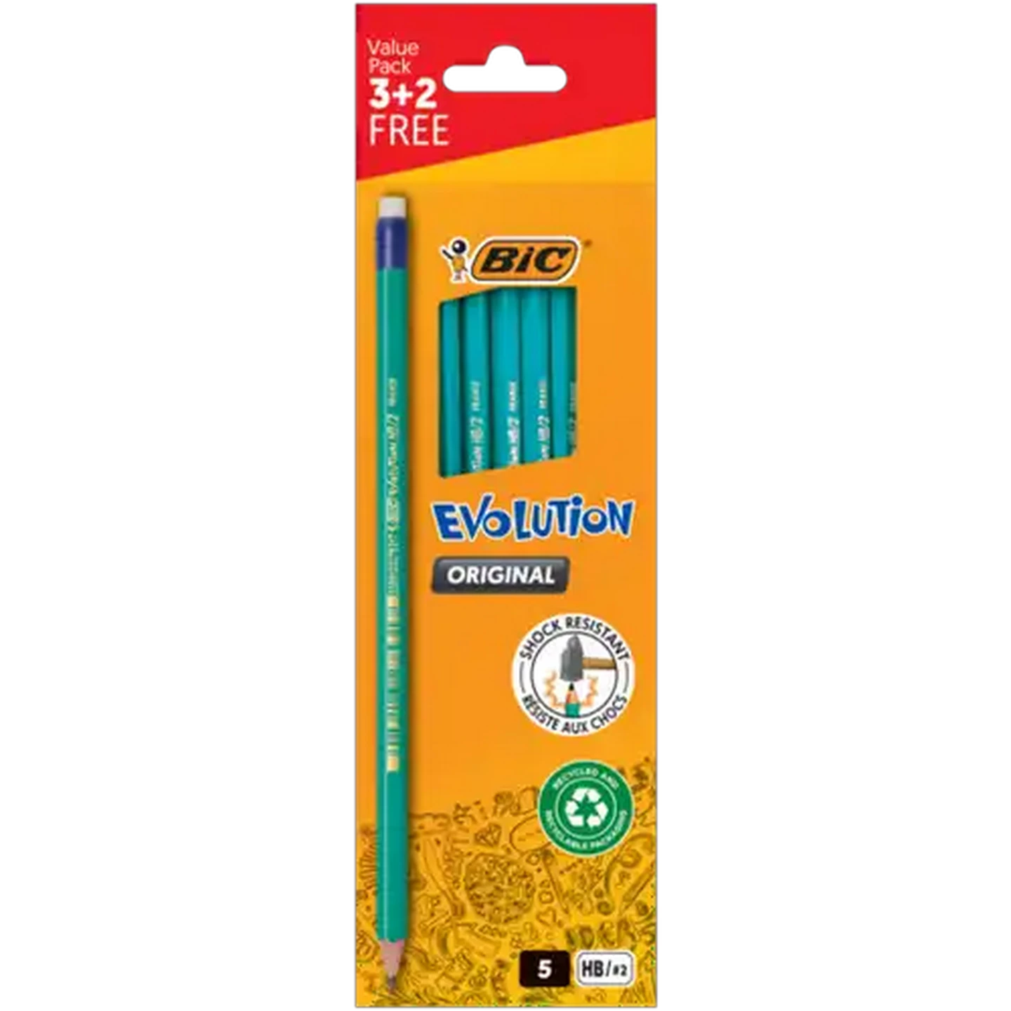 Image of BIC Evolution 650 HB Pencils 5-Pack
