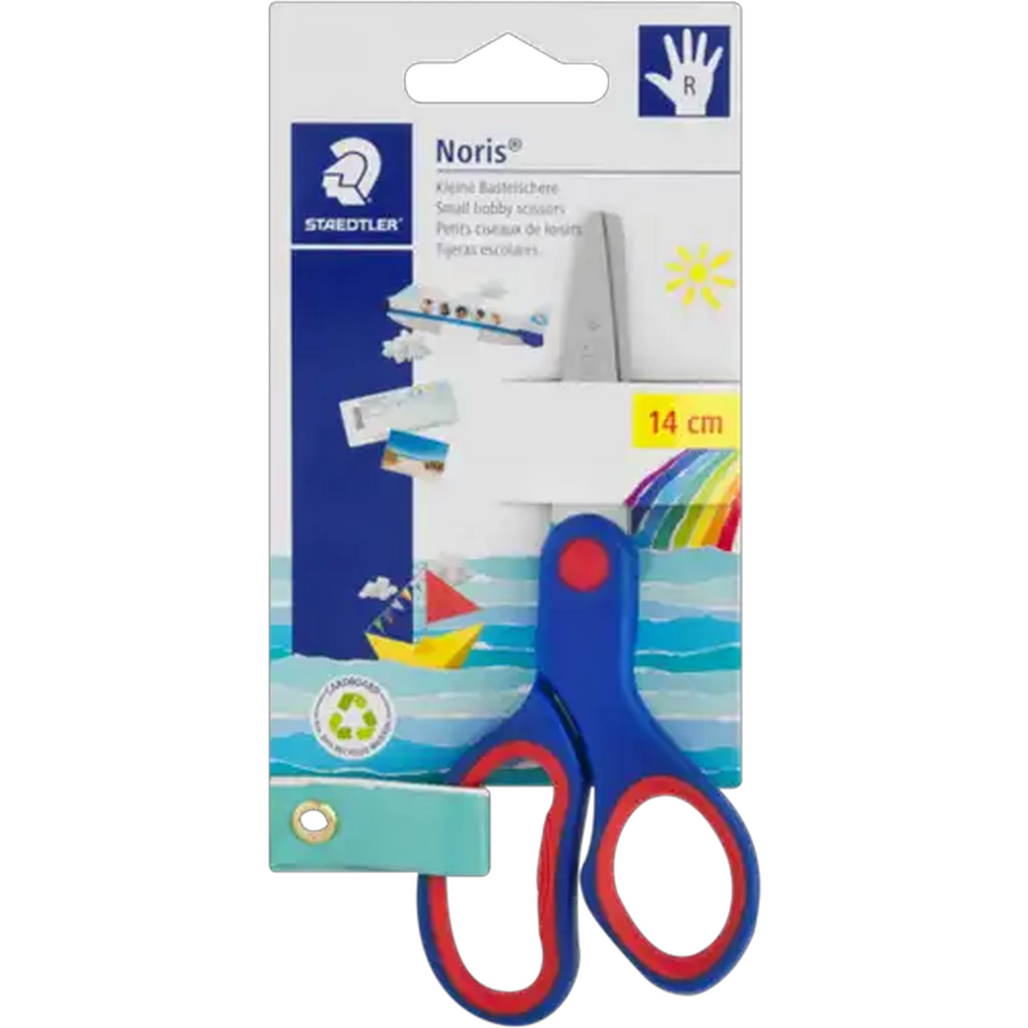 Image of Staedtler Noris Right Handed Scissors 14cm