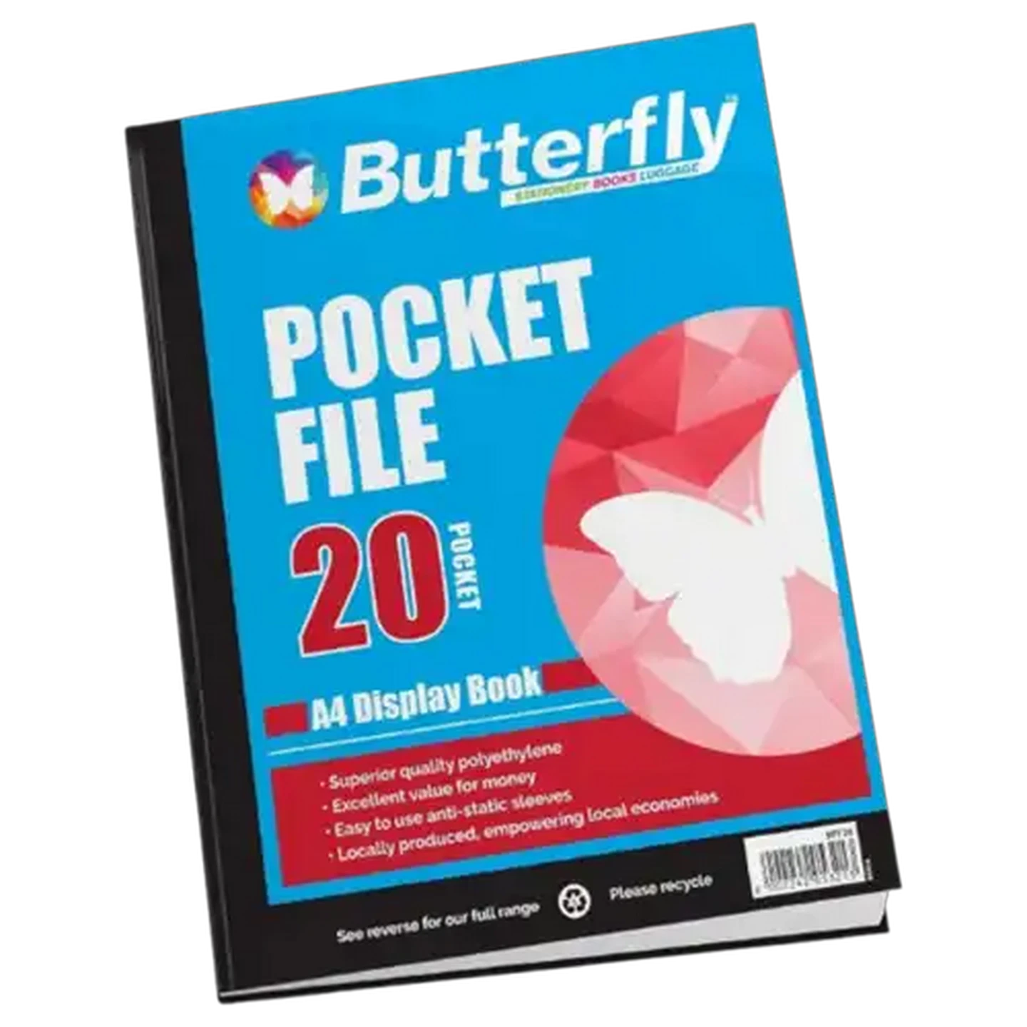Image of Butterfly A4 Display File 20 Pockets