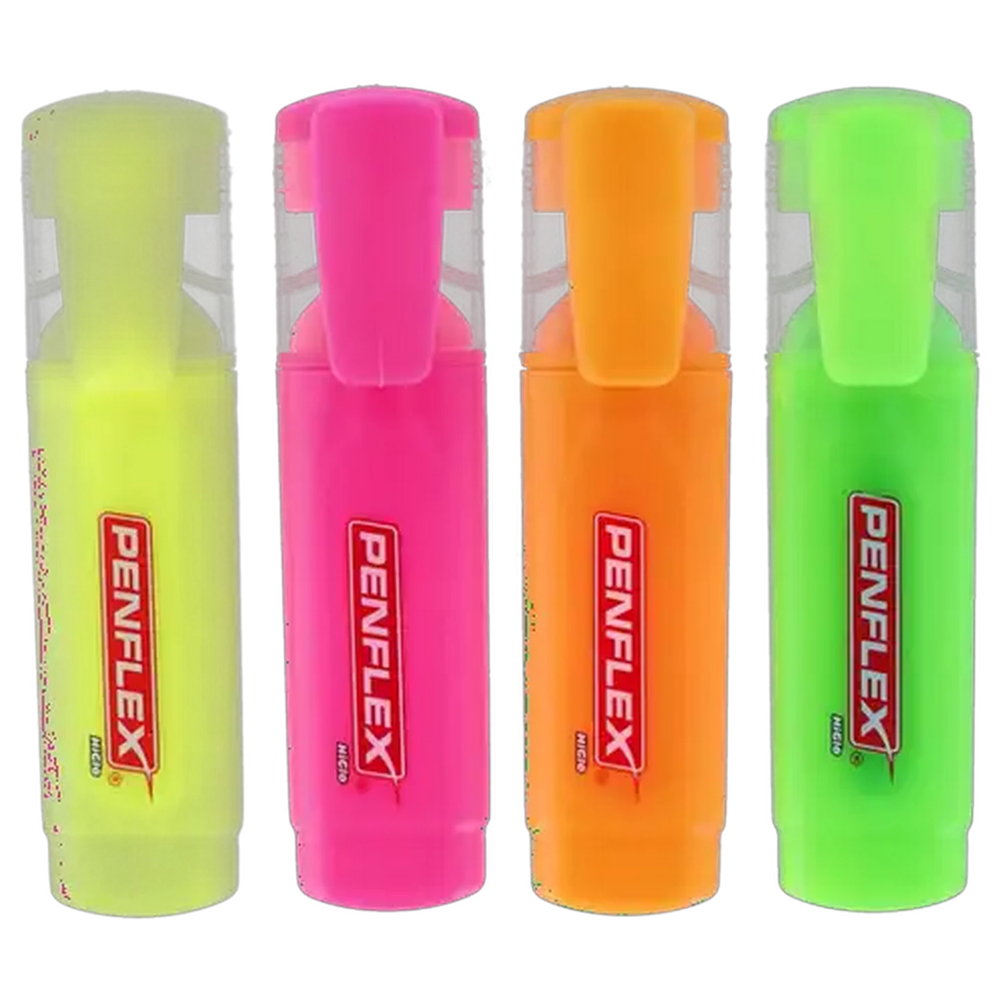 Image of Penflex HiGlo Fluorescent Ink Highlighters 4-Pack