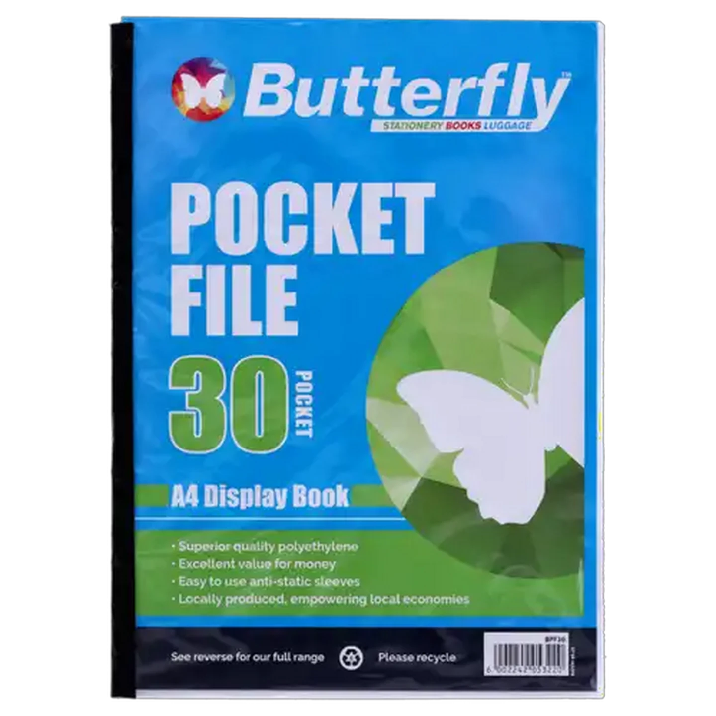 Image of Butterfly A4 Display File 30 Pockets