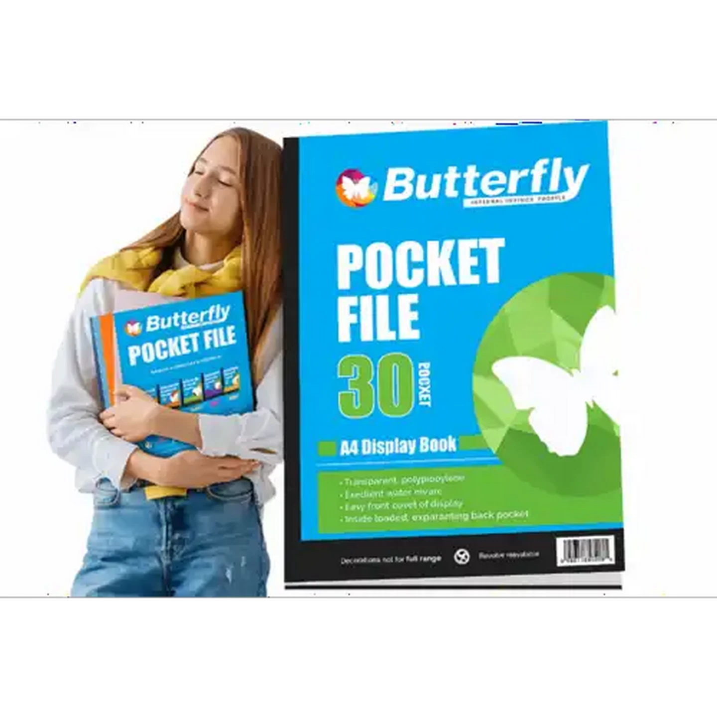 Image of Butterfly A4 Display File 30 Pockets