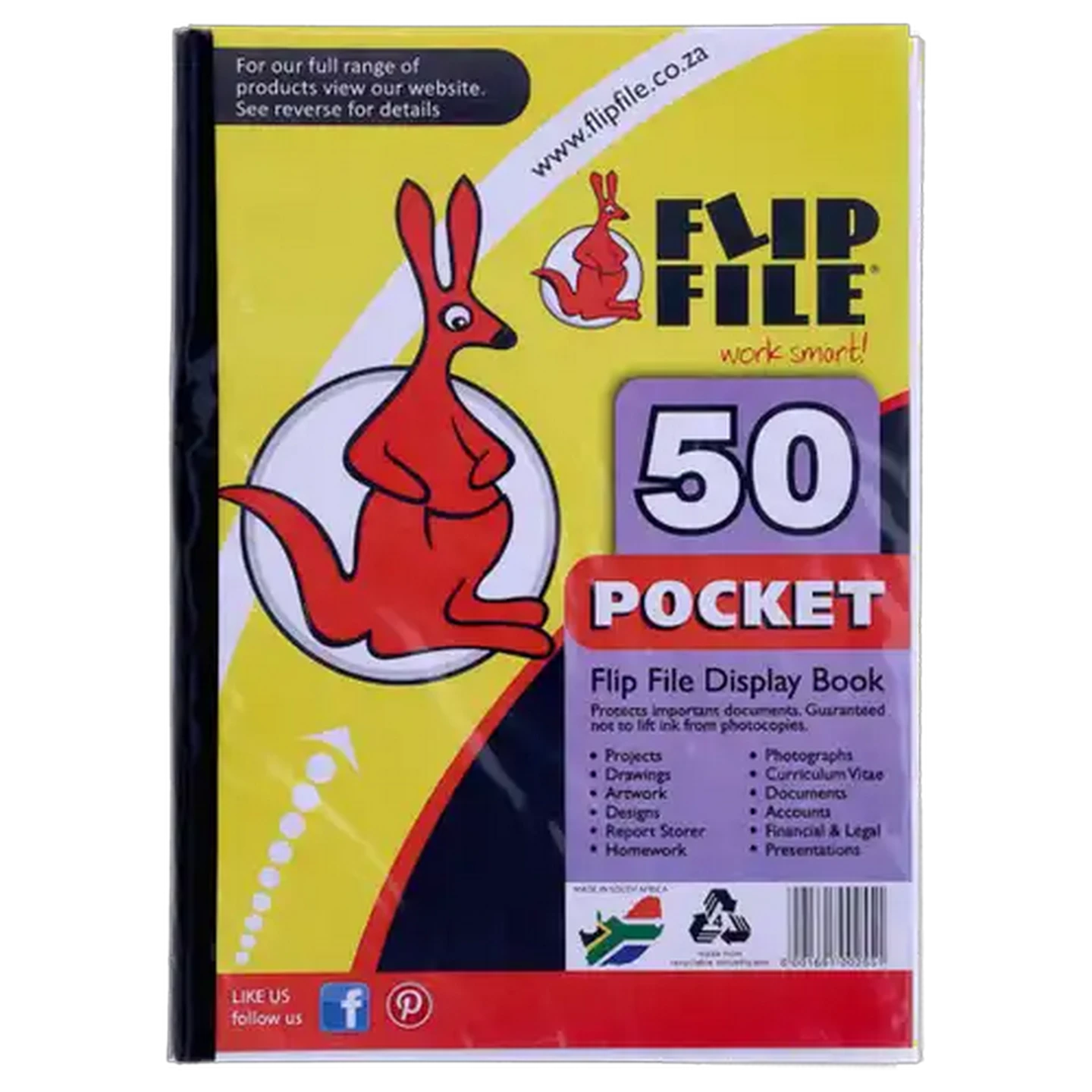 Image of Flip File A4 Display File 50 Pockets