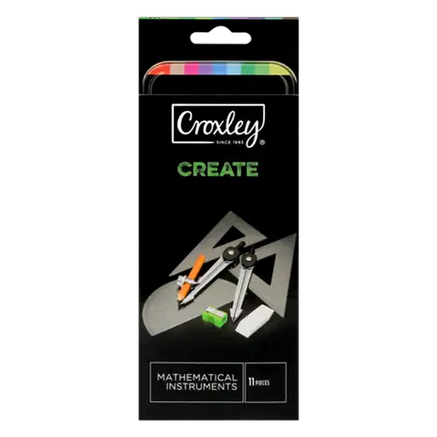 Image of Croxley Mathematical Instruments Set 11-Piece