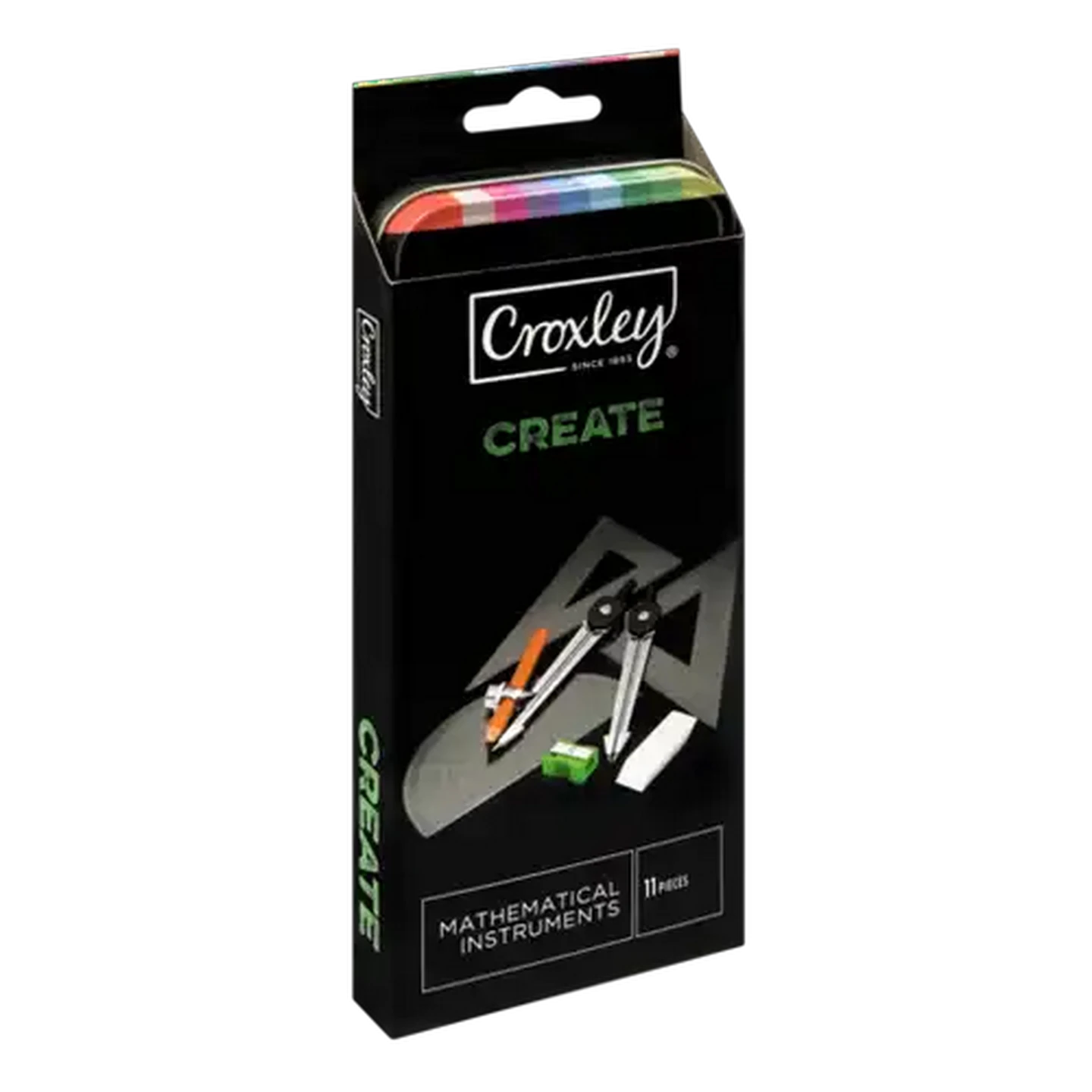 Image of Croxley Mathematical Instruments Set 11-Piece