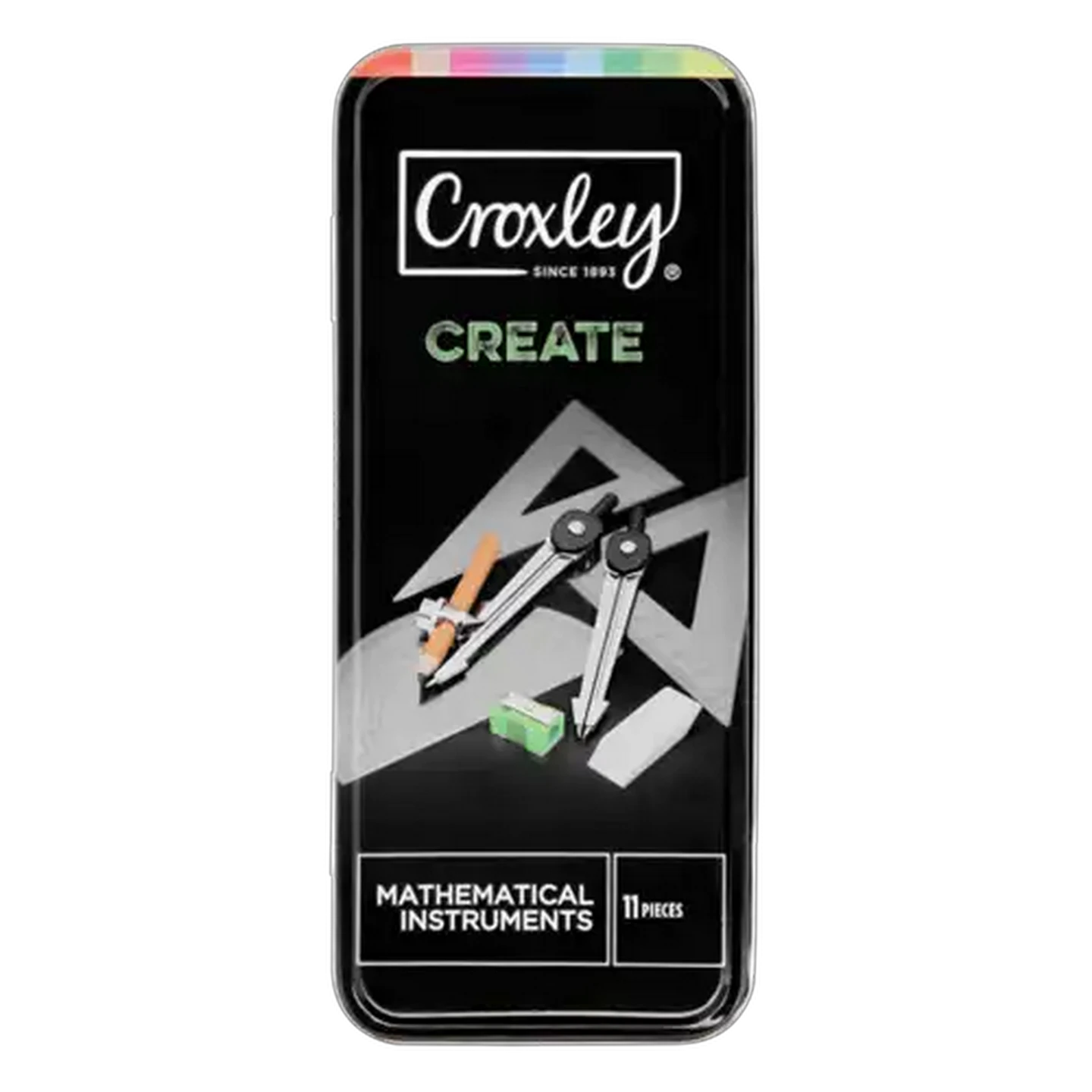 Image of Croxley Mathematical Instruments Set 11-Piece