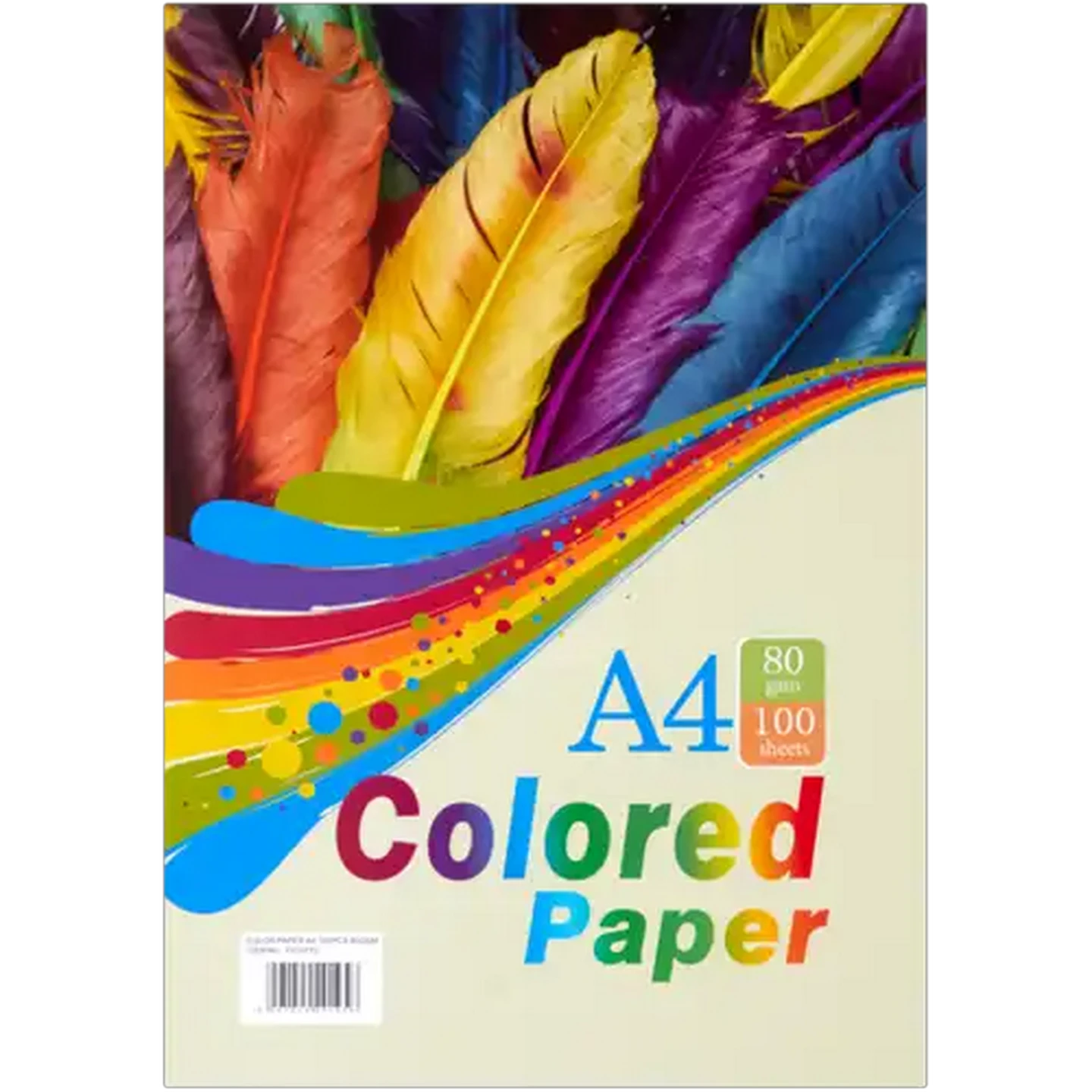 Image of A4 Multicoloured Copy Paper 100 Sheets