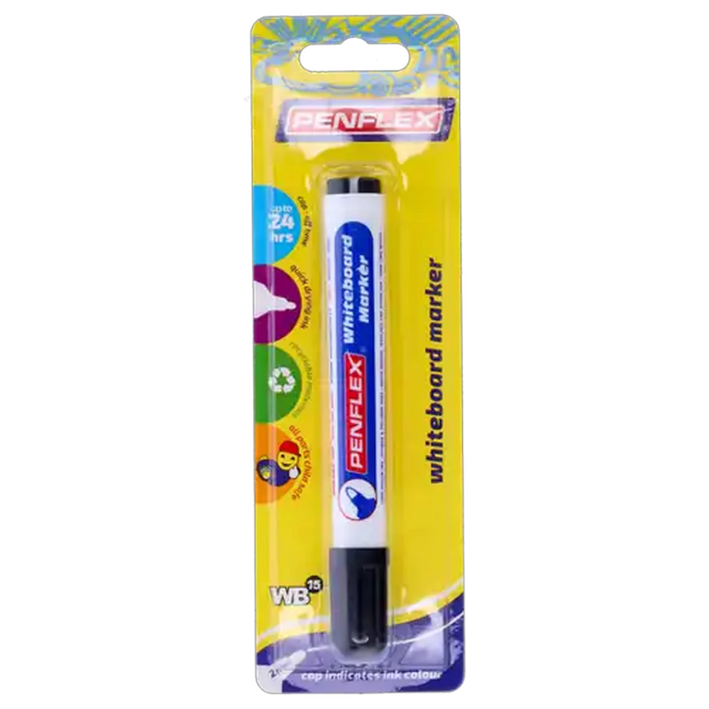 Image of Penflex Black Whiteboard Marker 2mm