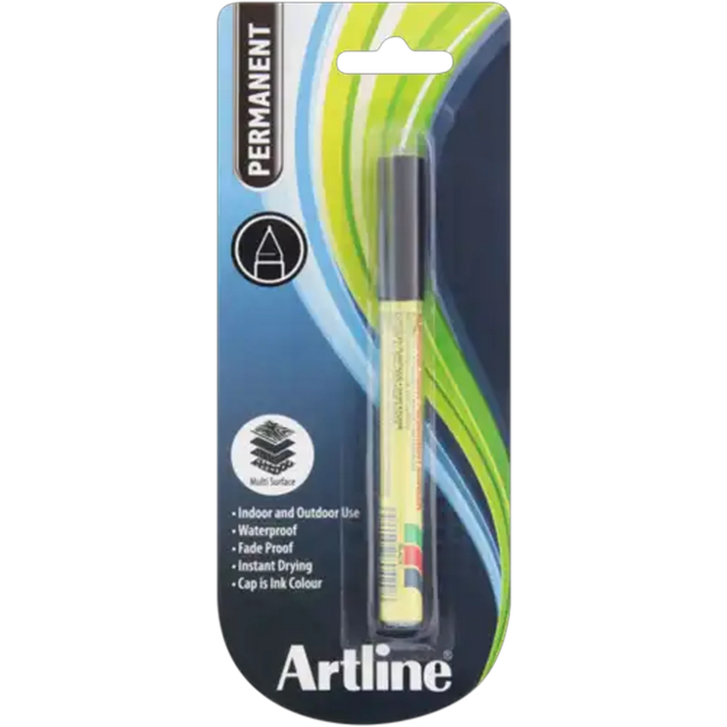 Image of Artline EK725 Black Permanent Marker 0.4mm