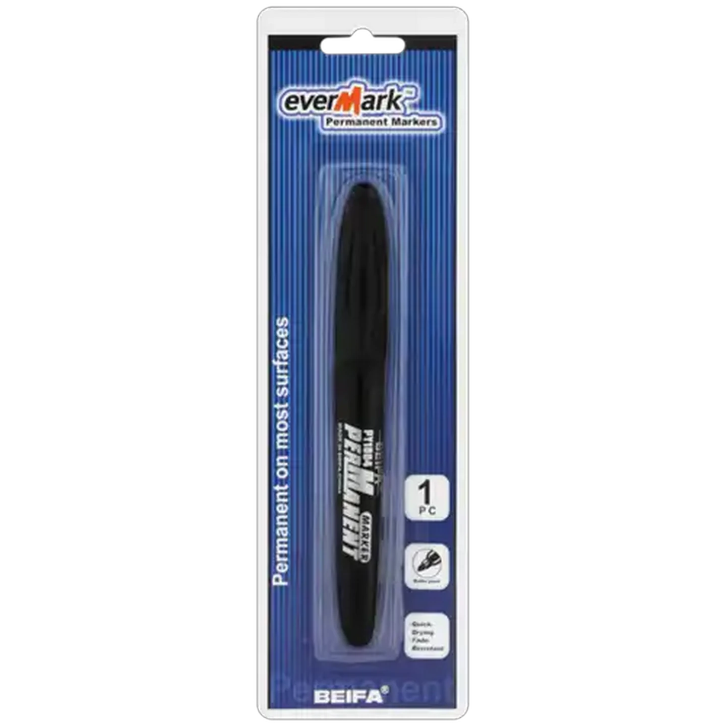 Image of Beifa Evermark Black Permanent Marker 1.5mm