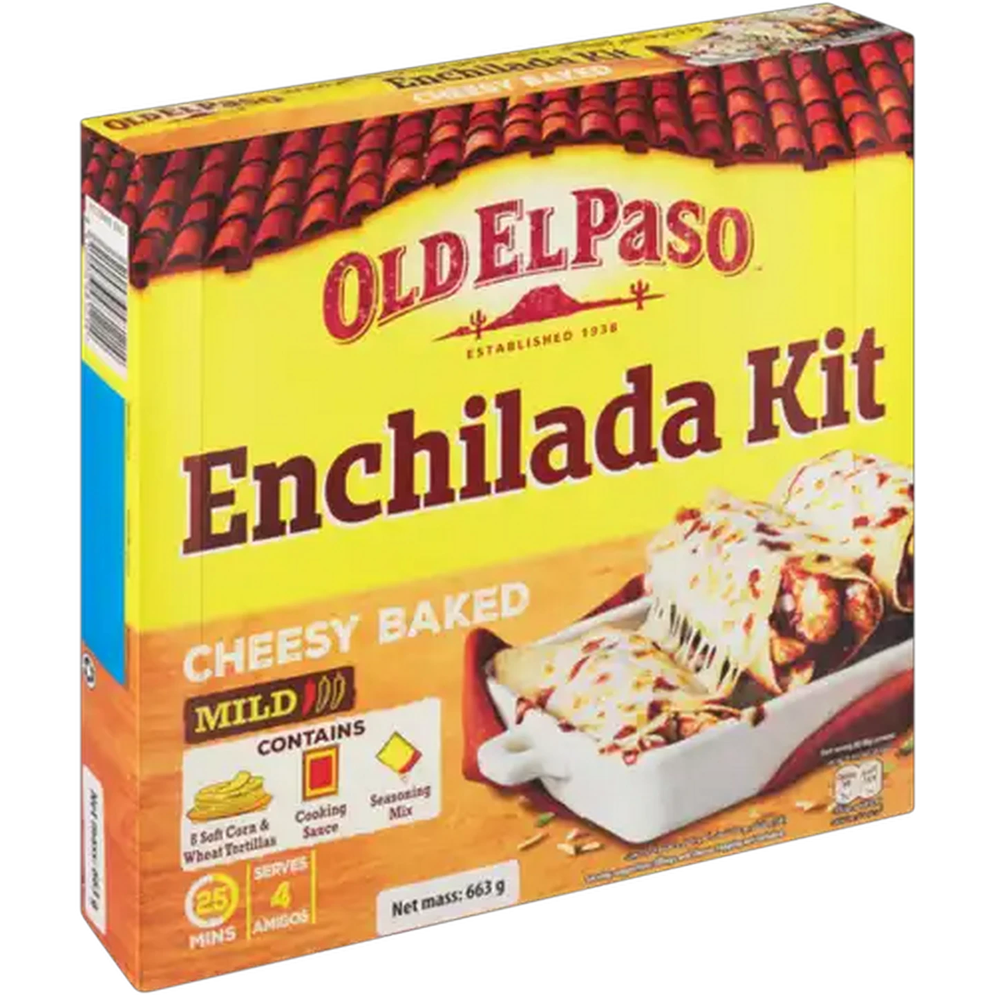 Image of Old El Paso Mild Cheesy Baked Enchilada Kit 663g