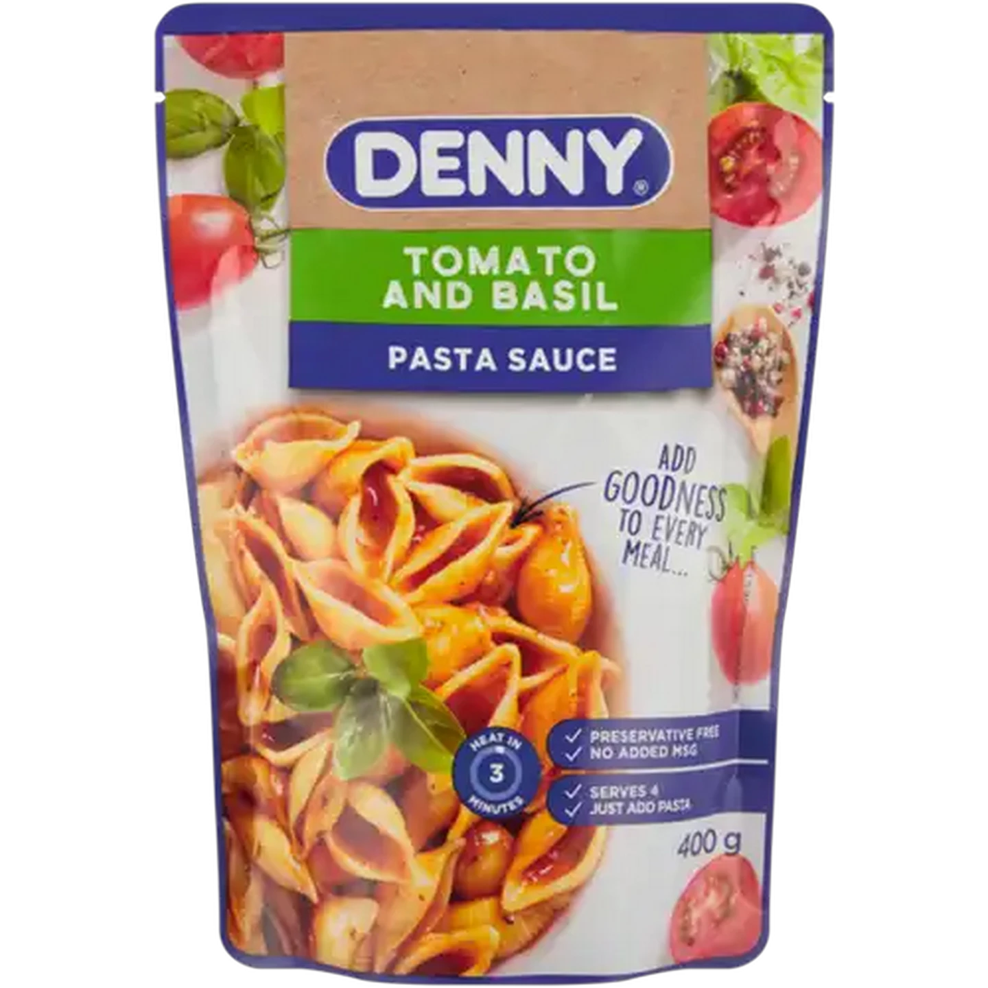 Image of DENNY Tomato & Basil Pasta Sauce 400g