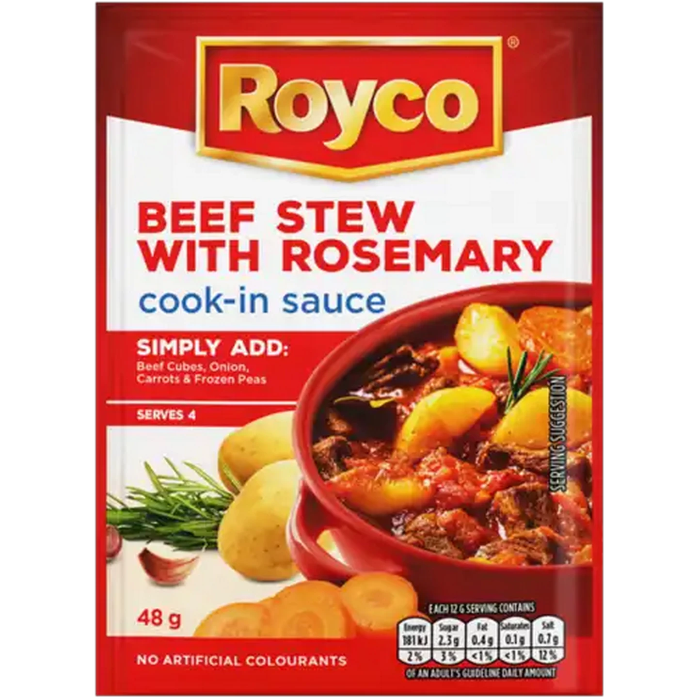 Image of Royco Beef Stew with Rosemary Cook-In-Sauce 48g