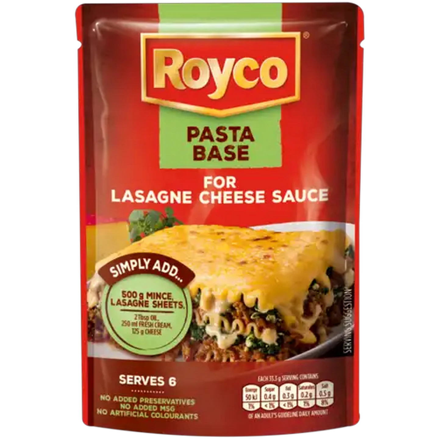 Image of Royco Lasagne Cheese Sauce Pasta Base 200g