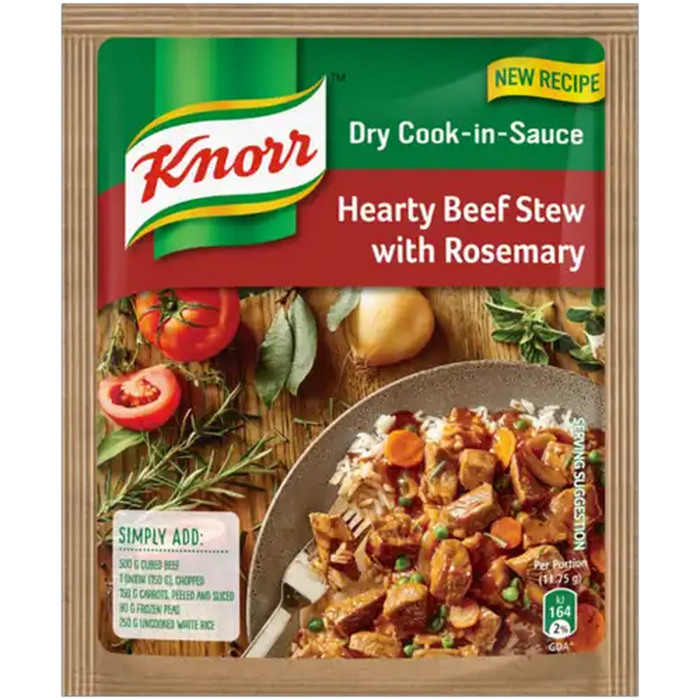 Image of Knorr Hearty Beef Stew With Rosemary Dry Cook-In-Sauce 47g