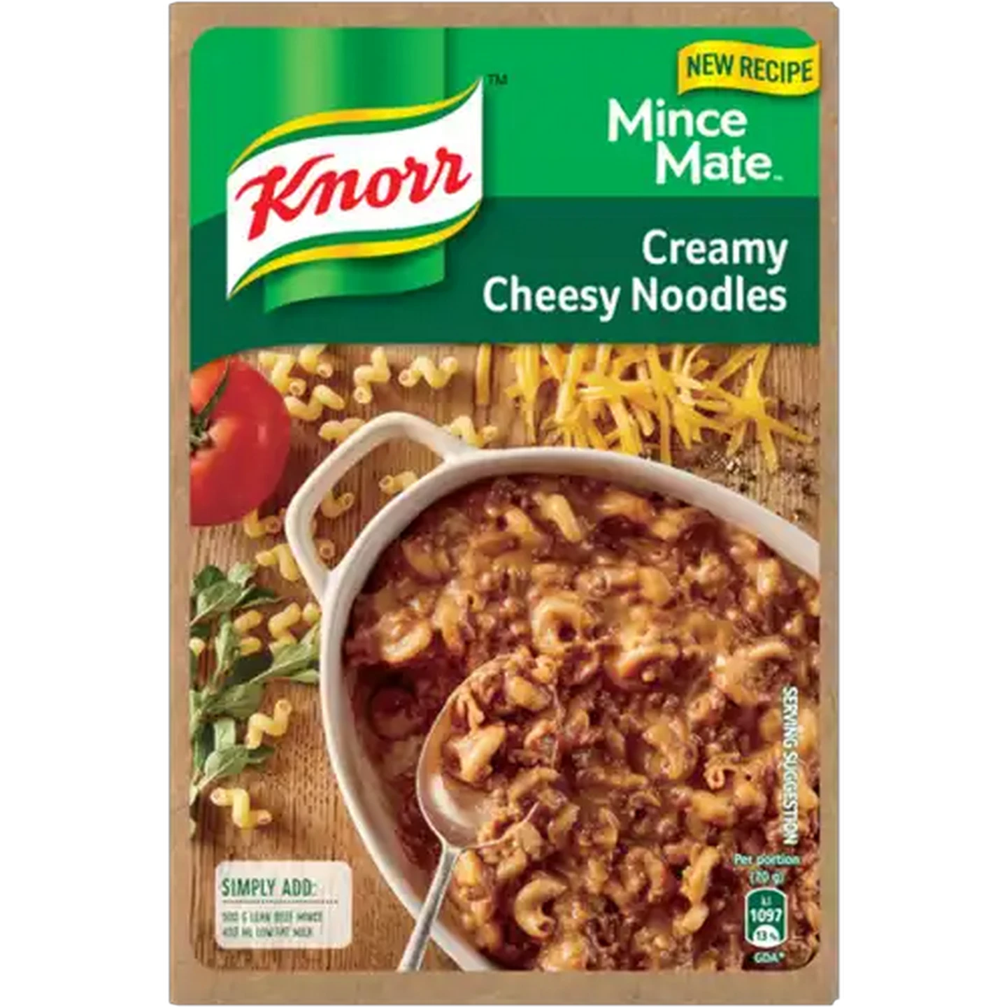 Image of Knorr Creamy Cheesy Noodles Mince Mate 280g