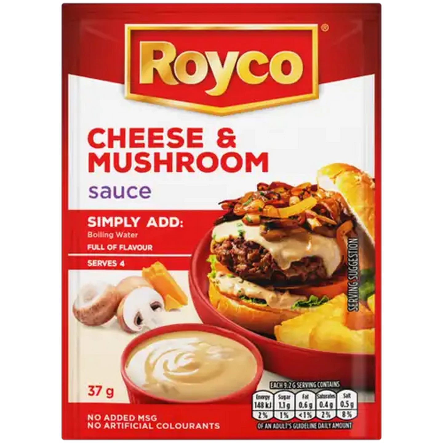 Image of Royco Cheese & Mushroom Cheese & Mushroom Sauce 37g
