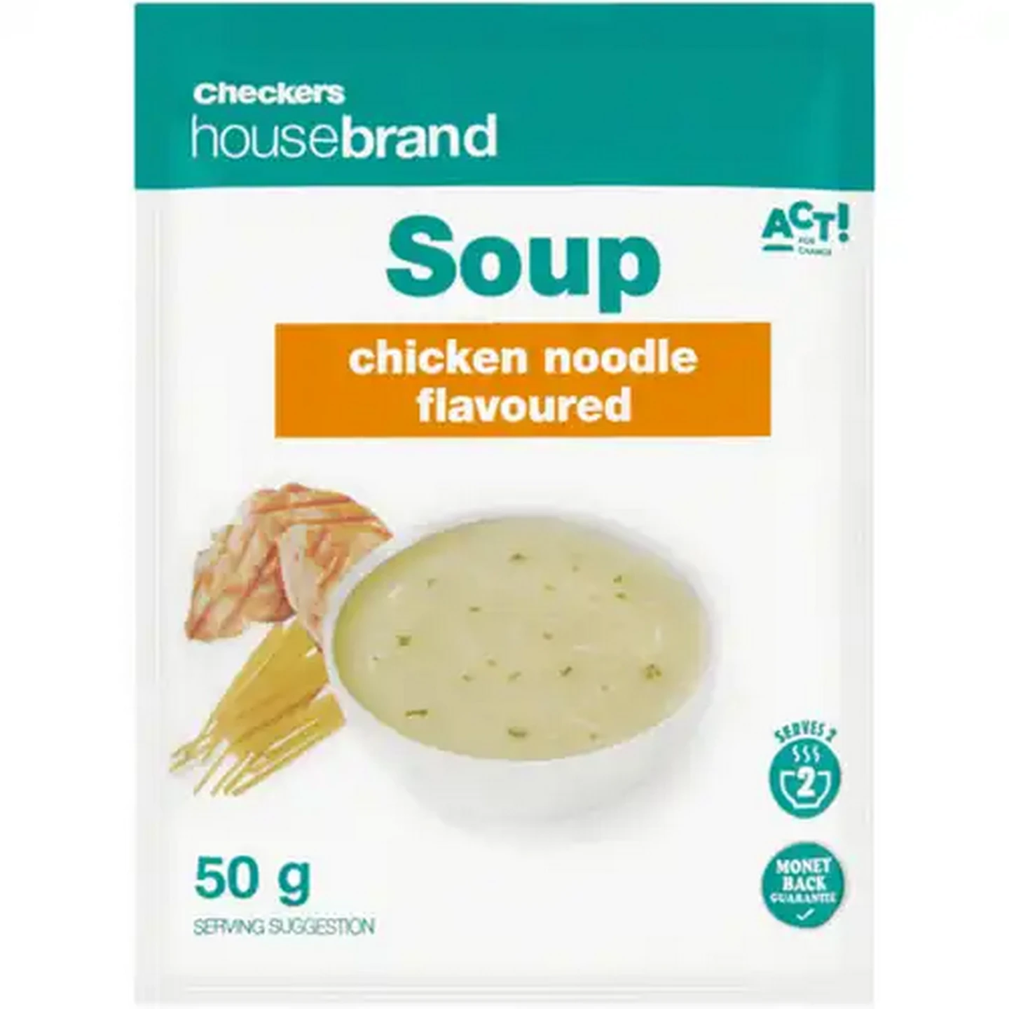 Image of Checkers Housebrand Chicken Noodle Flavoured Soup 50g
