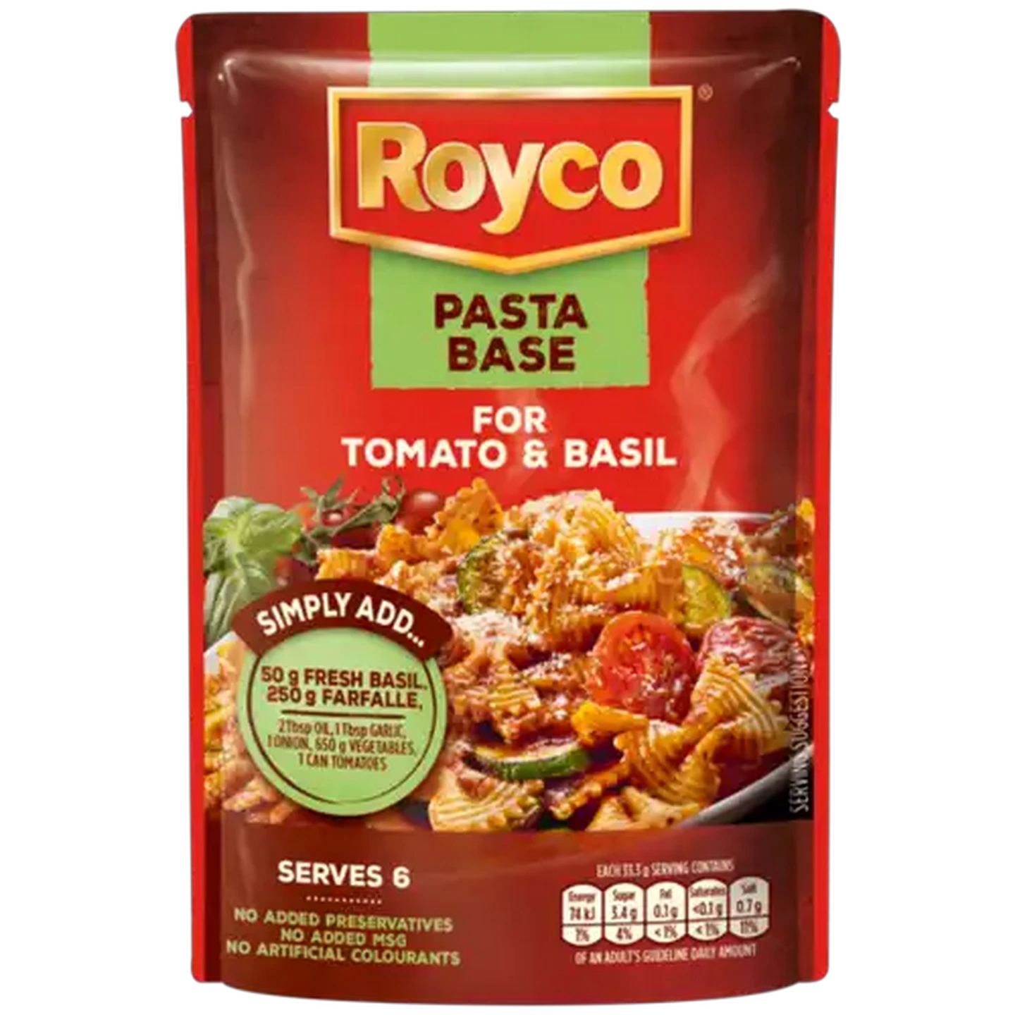 Image of Royco Tomato & Basil Pasta Base 200g