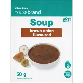 Checkers Housebrand Brown Onion Flavoured Soup 50g