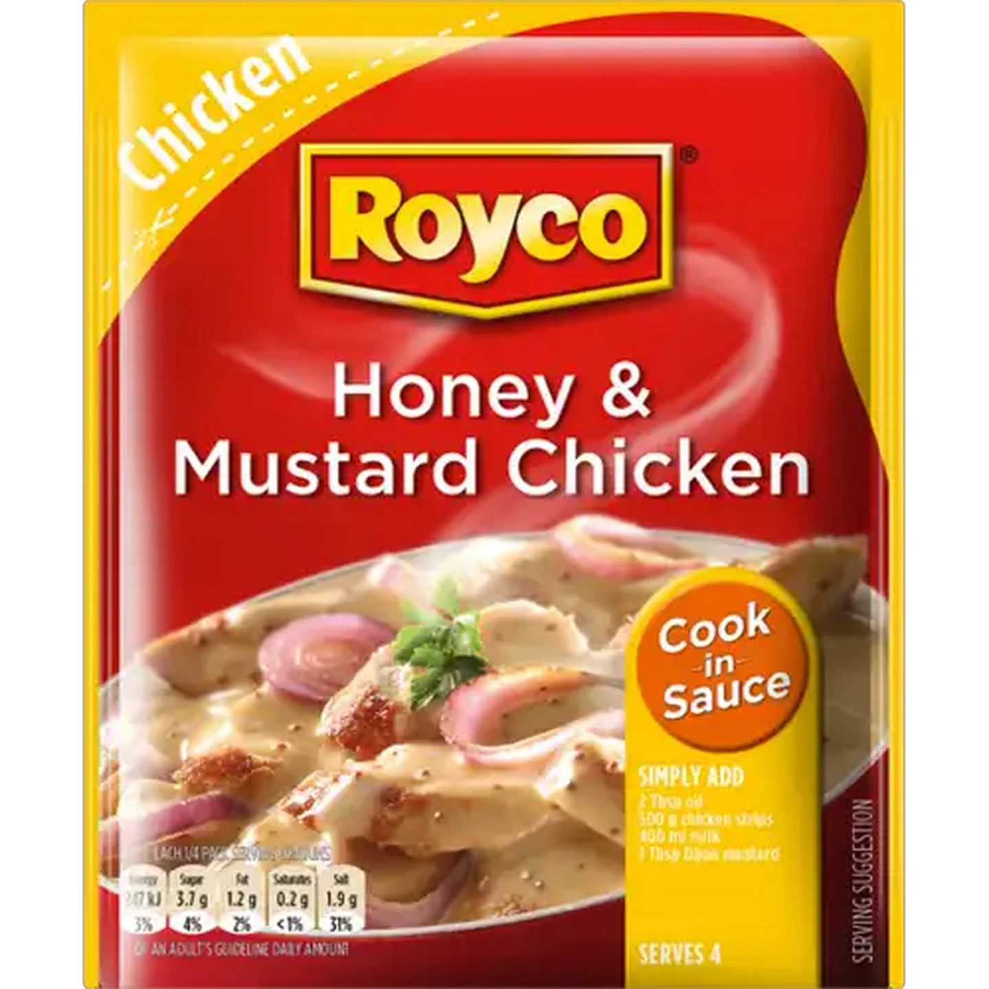 Image of Royco Honey & Mustard Chicken Cook-In-Sauce 62g
