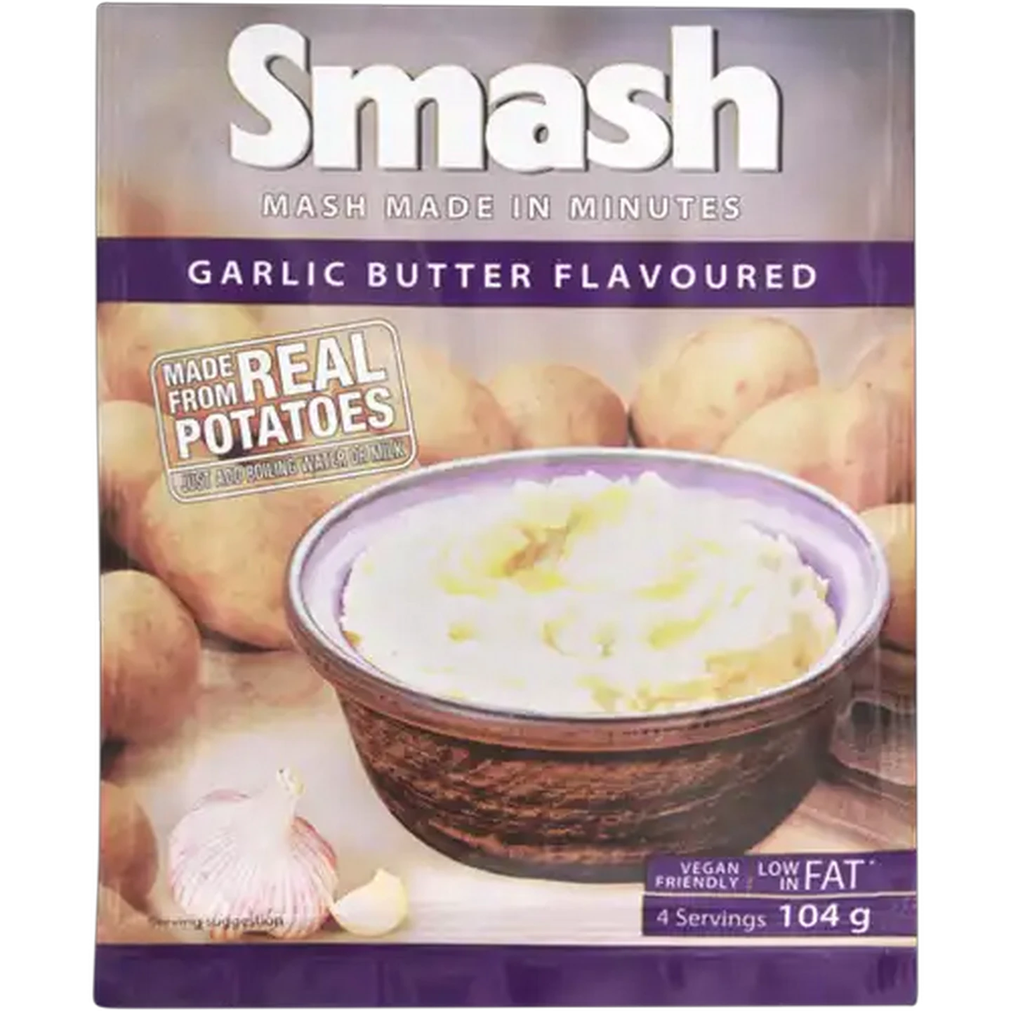 Image of Smash Garlic Butter Instant Mash Potato 104g