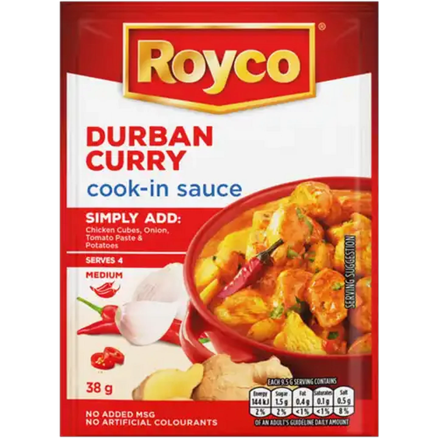 Image of Royco Durban Curry Cook-in Sauce 38g