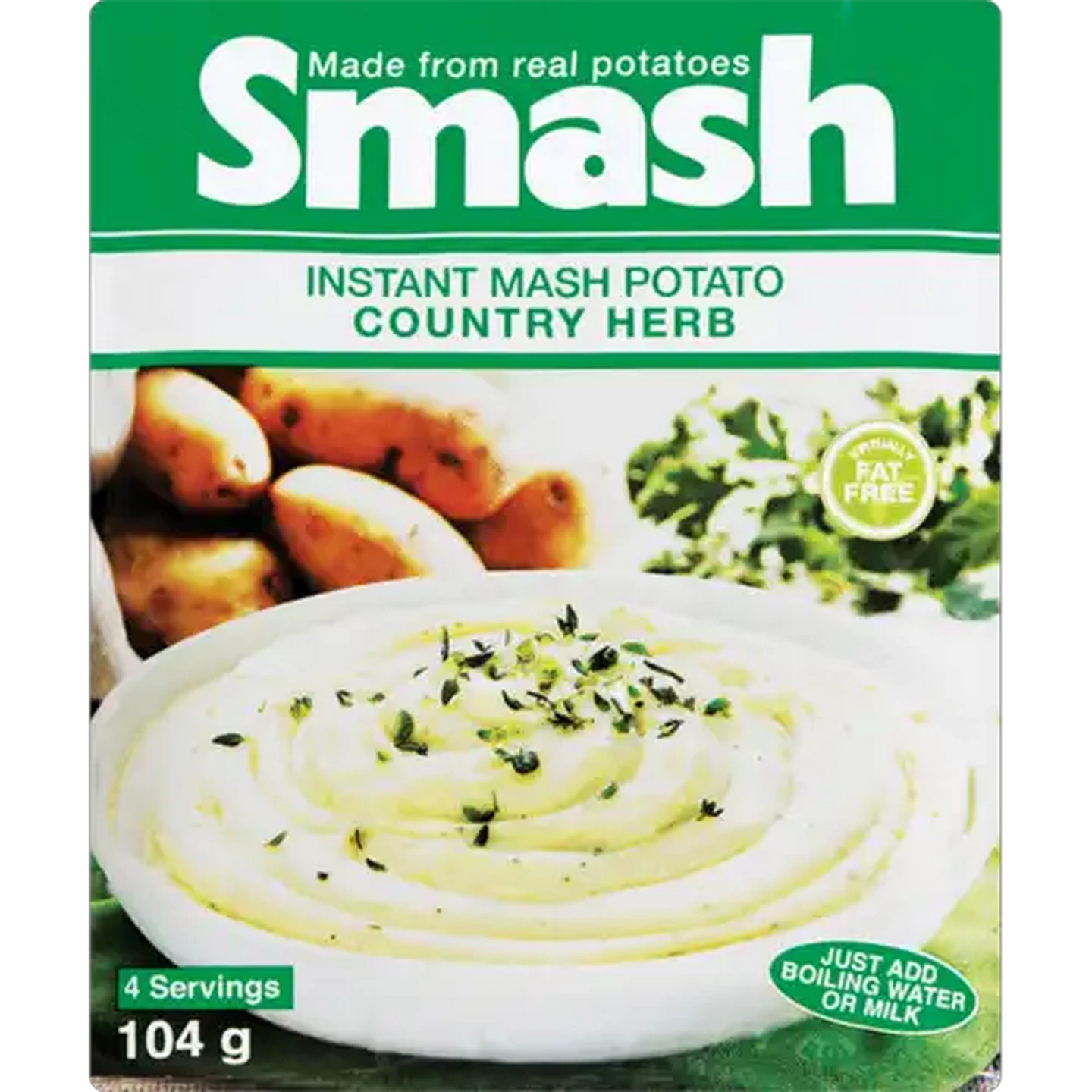 Image of Smash Country Herb Instant Mash Potato 104g