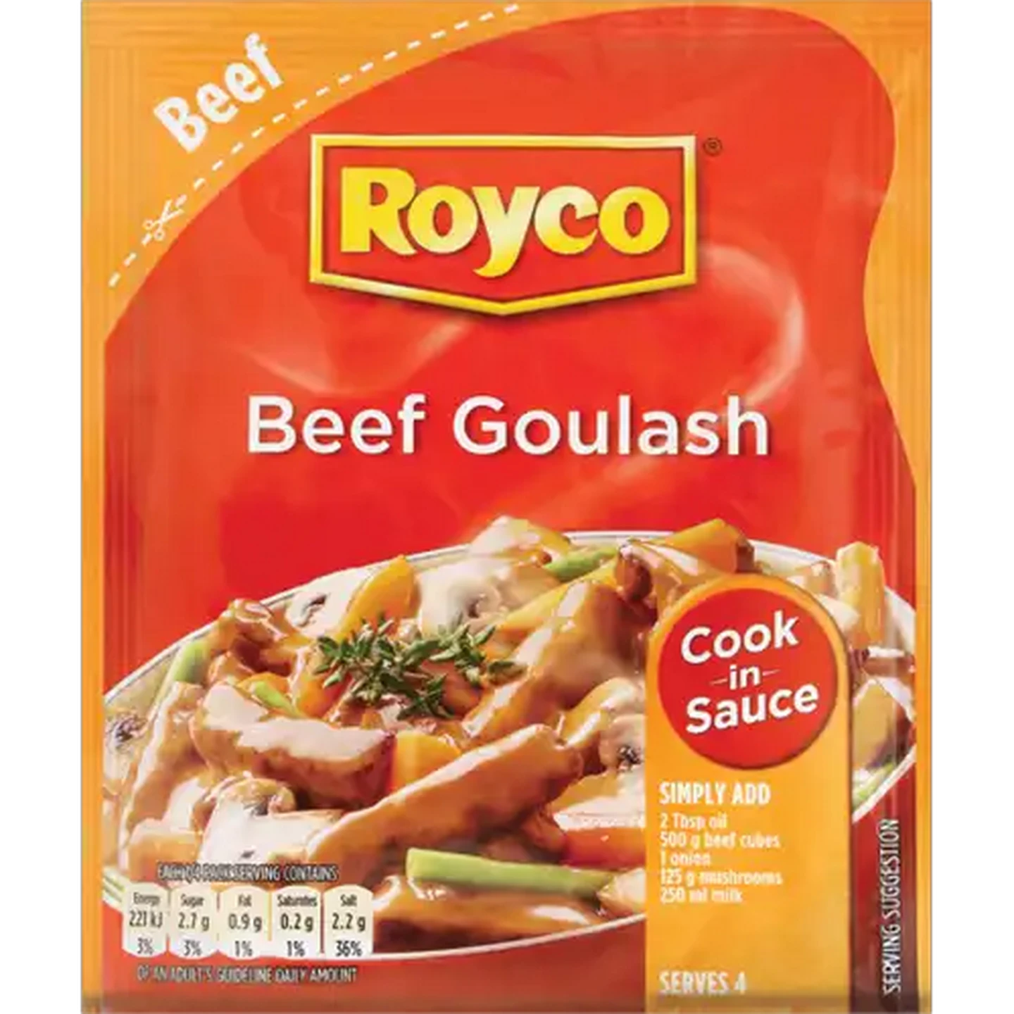 Image of Royco Beef Goulash Cook-In-Sauce 60g