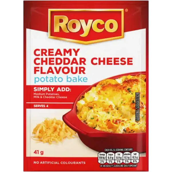 Royco Creamy Cheddar Cheese Flavour Potato Bake 41g