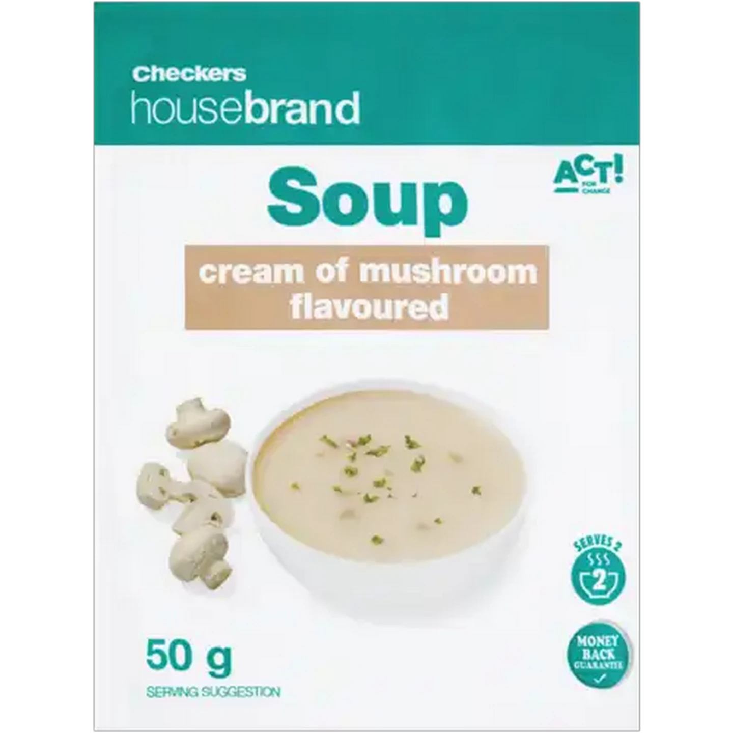 Image of Checkers Housebrand Cream Of Mushroom Soup Packet 50g