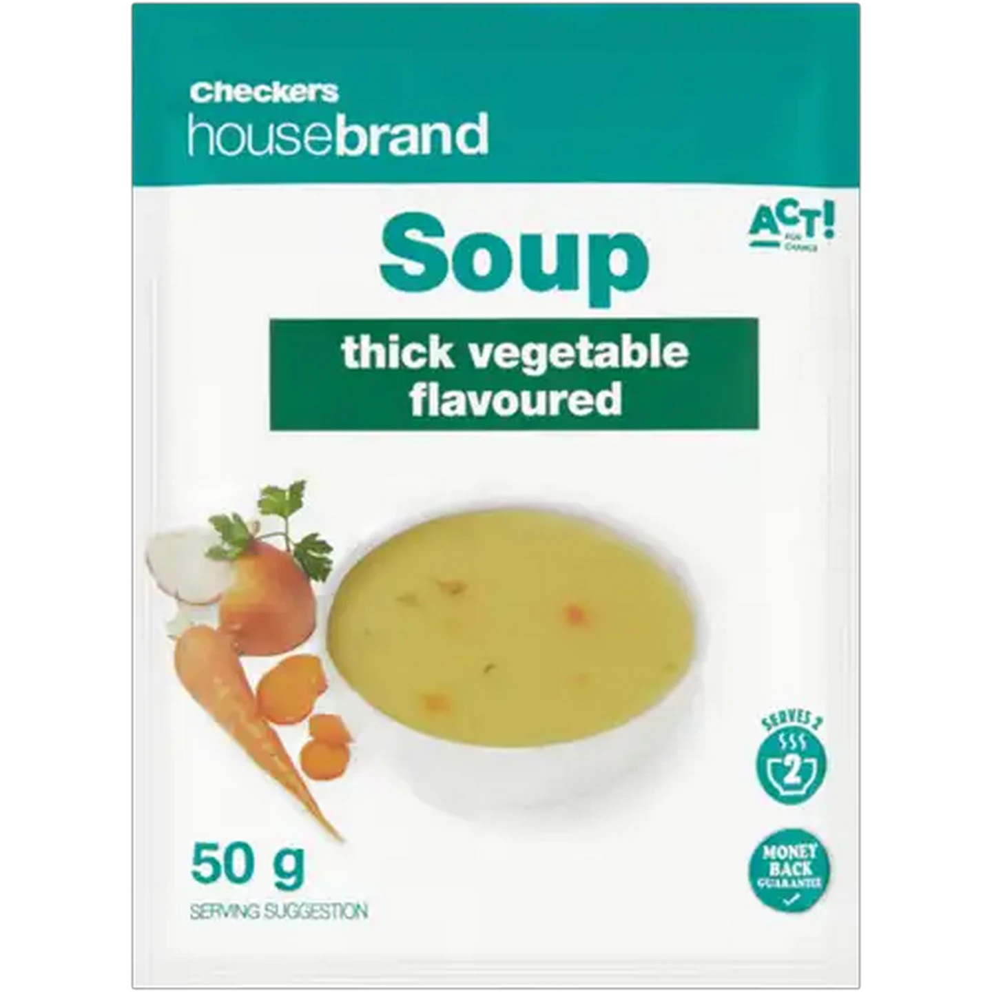 Image of Checkers Housebrand Thick Vegetable Flavoured Soup 50g