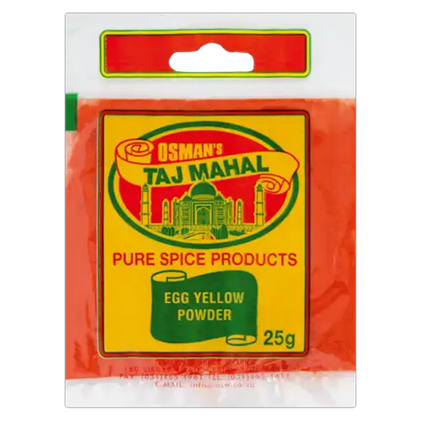 Image of Osman's Taj Mahal Egg Yellow Powder 25g