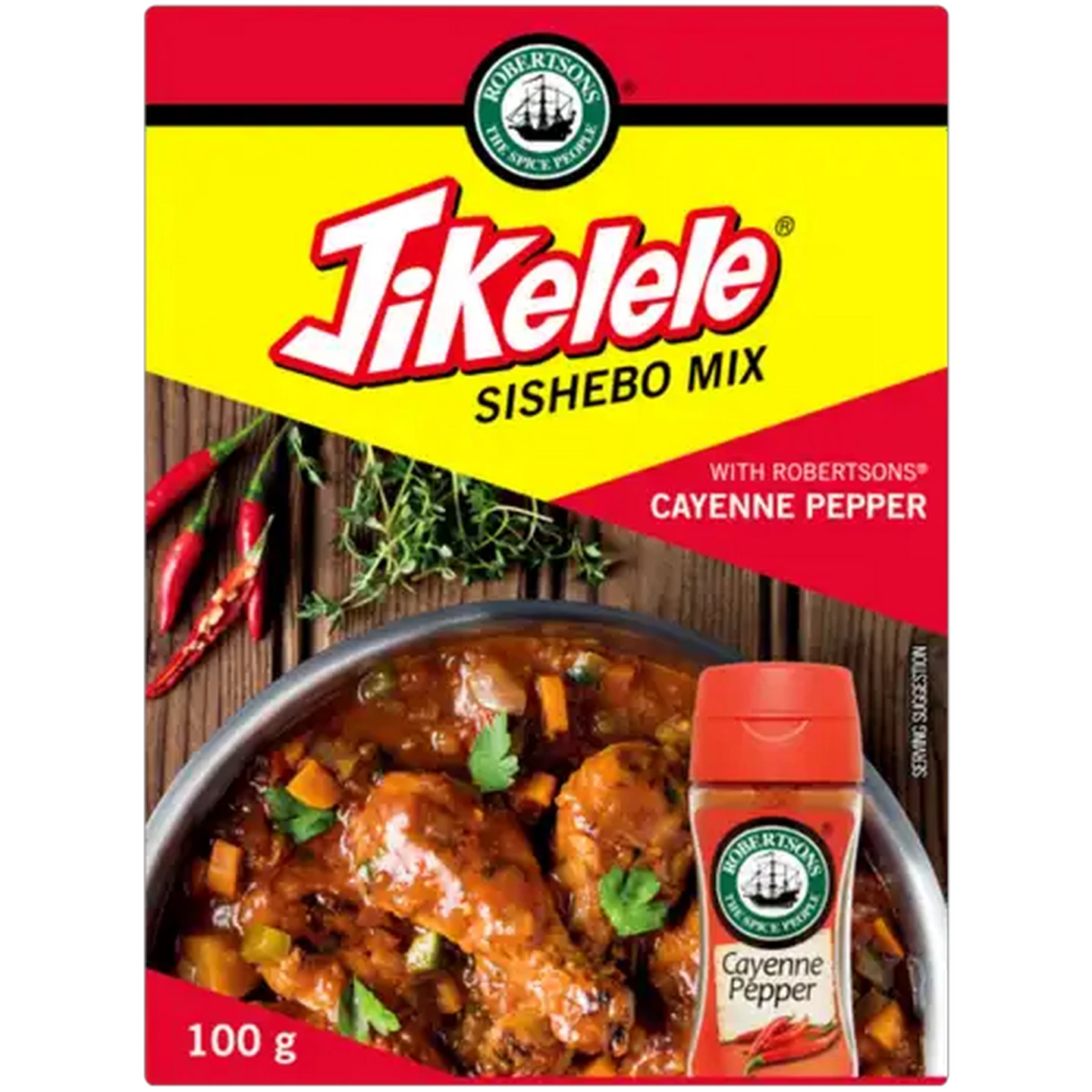 Image of Robertsons Jikelele All in One Sishebo Mix with Robertsons Cayenne Pepper 100g