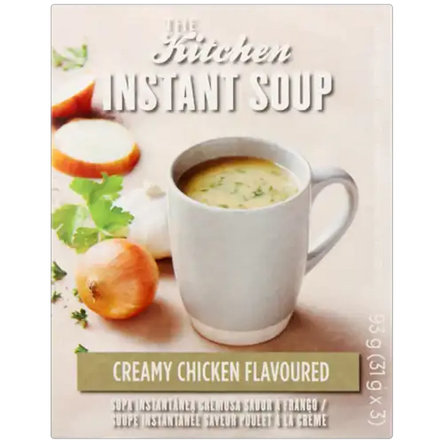Image of The Kitchen Creamy Chicken Flavoured Instant Soup 3 Pack 93g