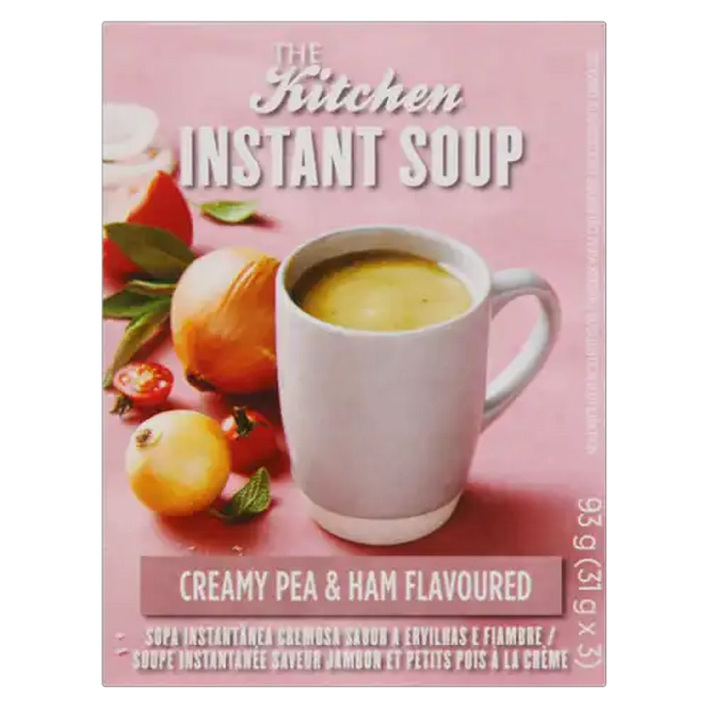 Image of The Kitchen Creamy Pea & Ham Flavoured Instant Soup Packets 3 Pack