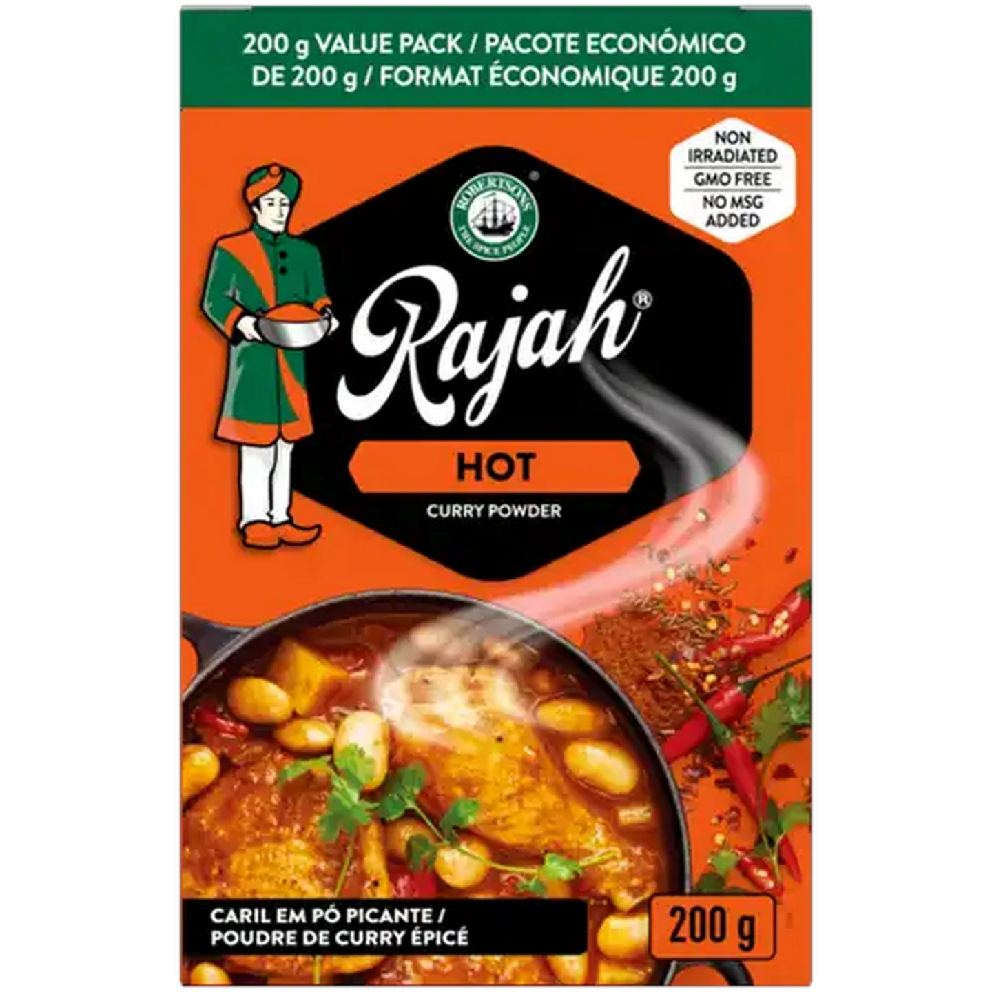 Image of Rajah Hot Curry Powder Value Pack 200g