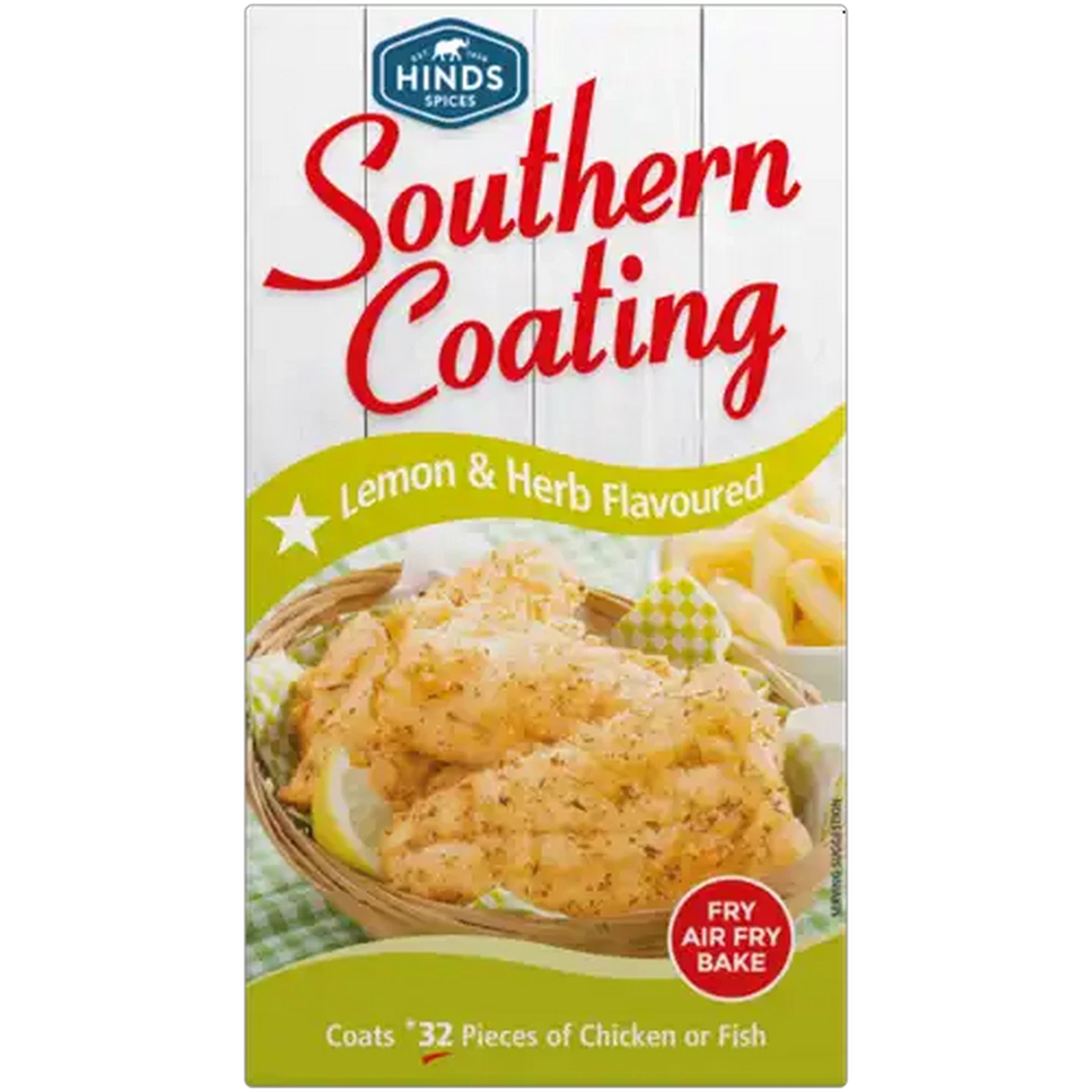Image of Hinds Spices Lemon & Herb Flavoured Southern Coating 200g
