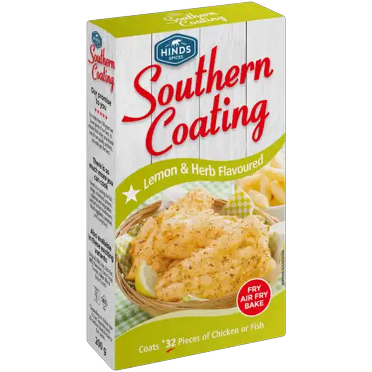 Image of Hinds Spices Lemon & Herb Flavoured Southern Coating 200g