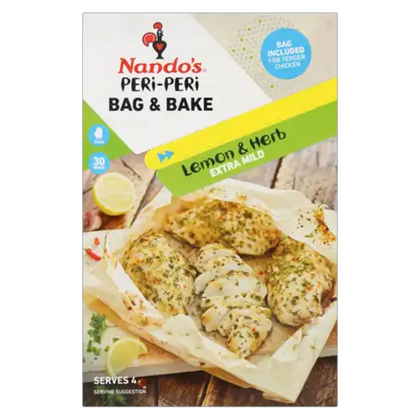 Image of Nando's Peri Peri Bag & Bake Lemon & Herb Extra Herb 20g