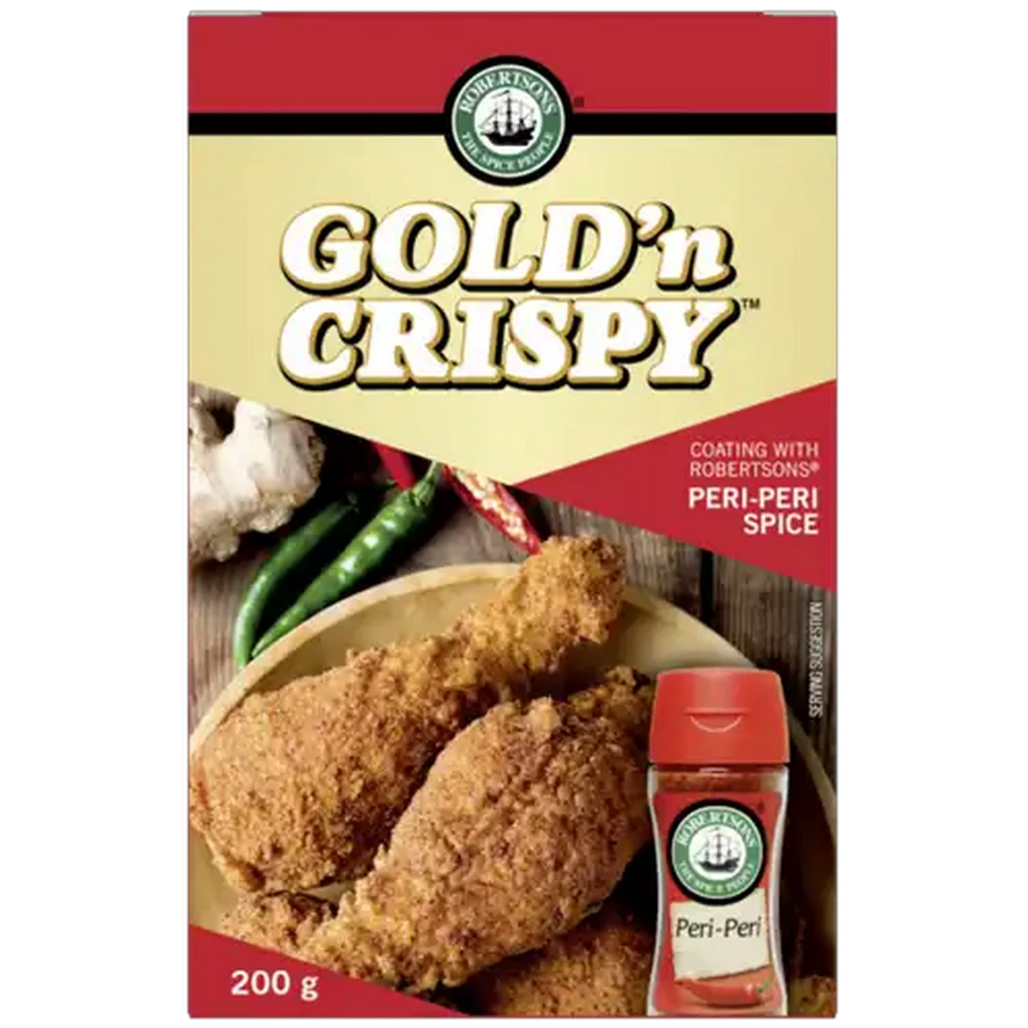 Image of Robertsons Gold n Crispy Chicken Coating with Robertsons Peri-Peri Spice 200g