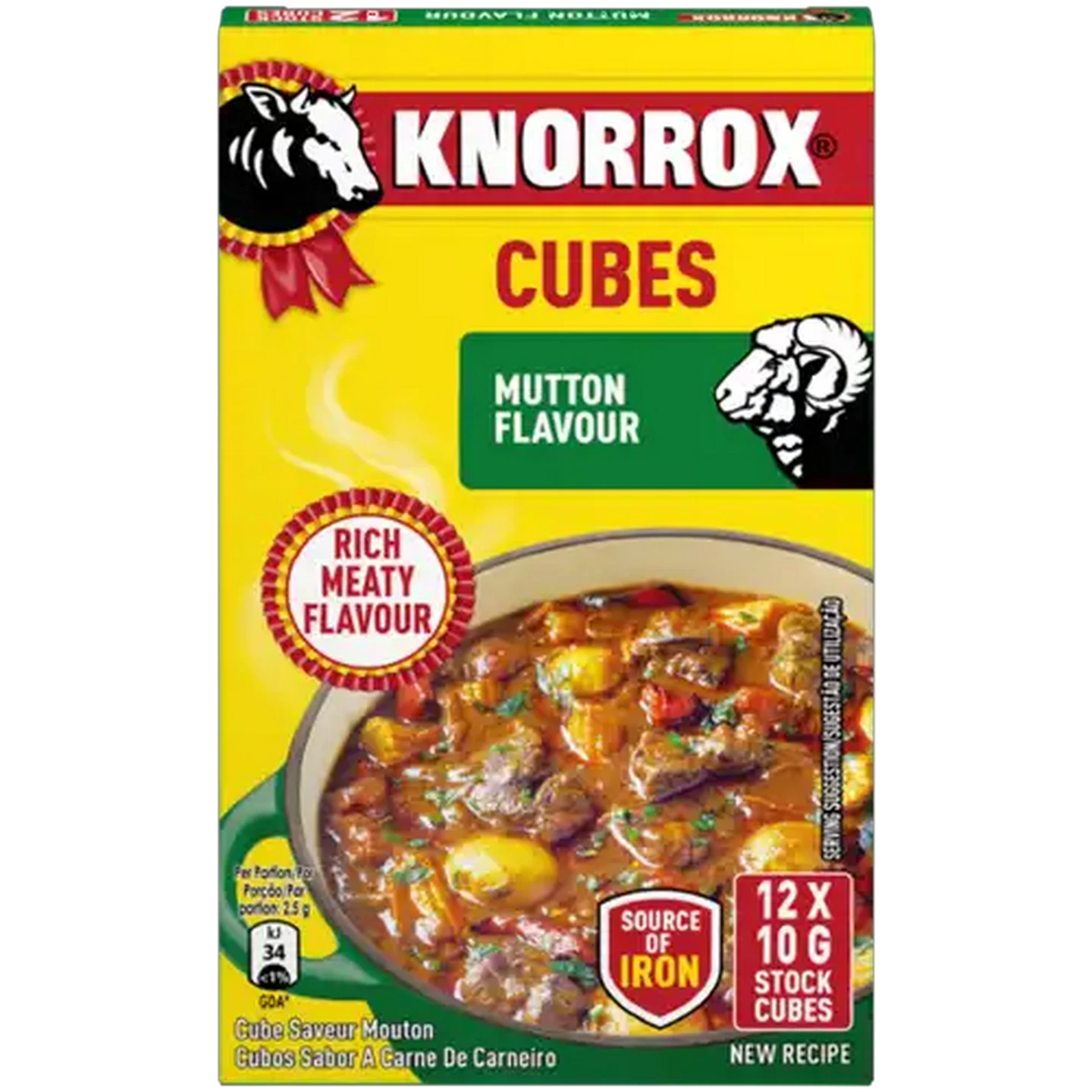 Image of Knorrox Mutton Flavoured Stock Cubes 12 x 10g