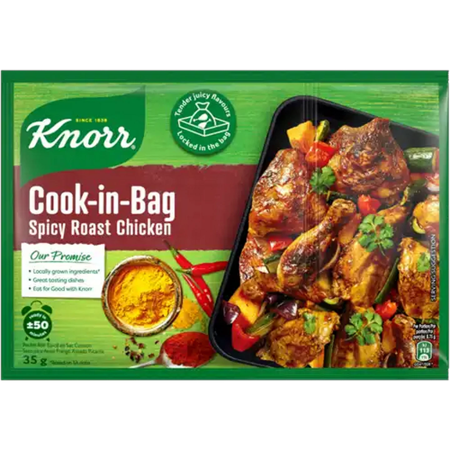 Image of Knorr Spicy Roast Chicken Cook-in-Bag 35g
